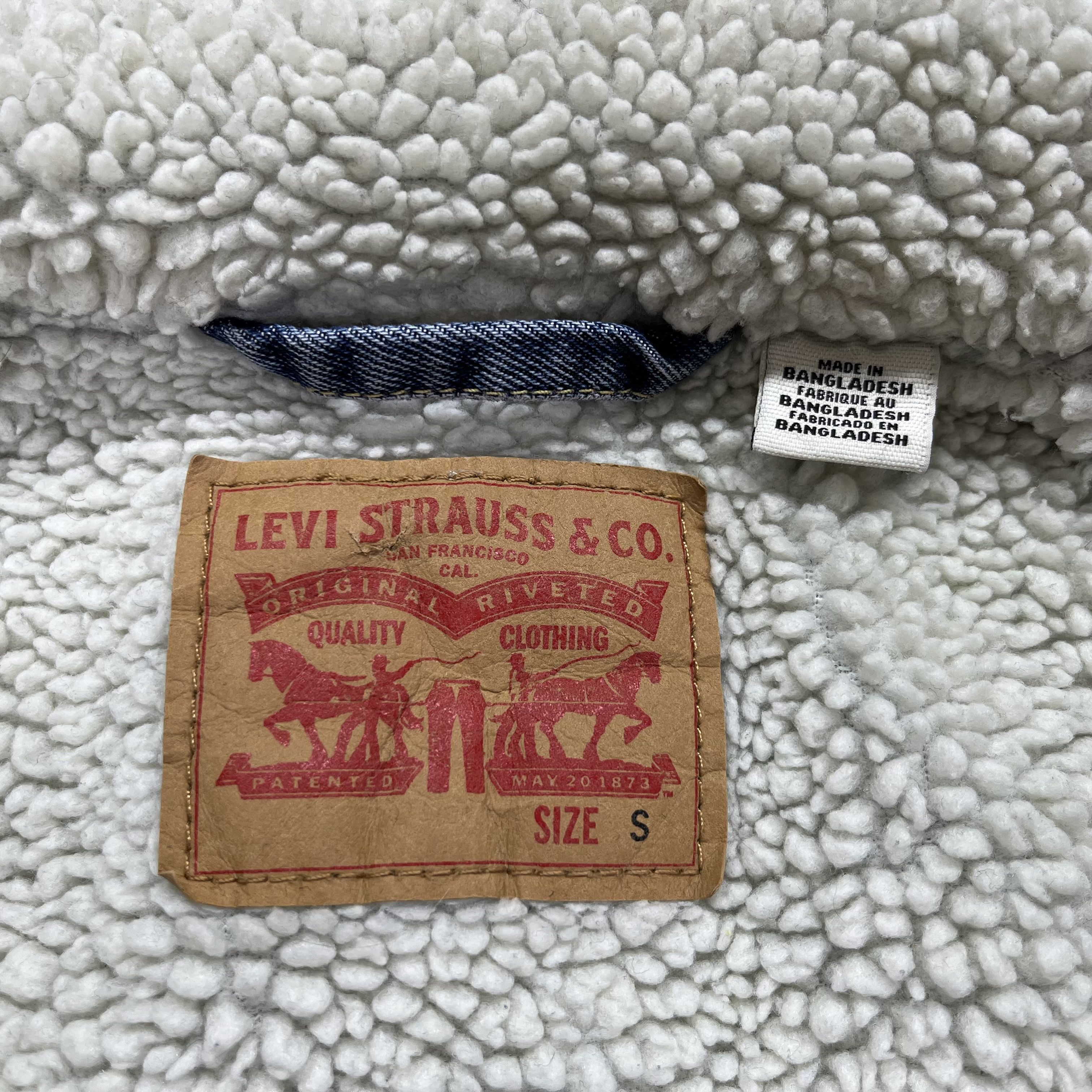 Levi's × Vintage Vintage LEVIS Sherpa Denim Jacket Trucker Washed Size US M / EU 48-50 / 2 - 5 Thumbnail