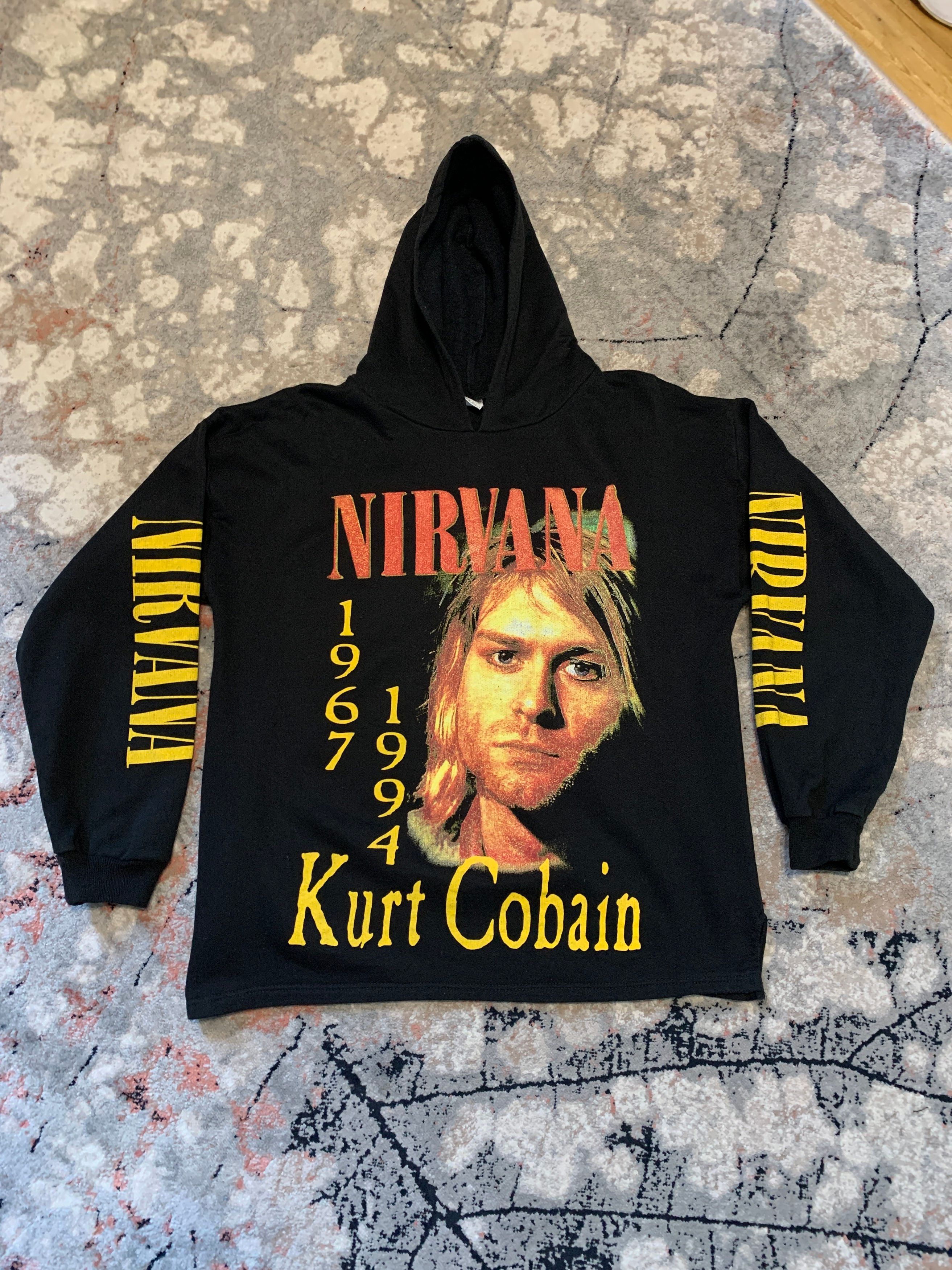 Vintage Nirvana Kurt Cobain 1967-1994 Vintage Bootleg Hoodie Size US S / EU 44-46 / 1 - 2 Preview