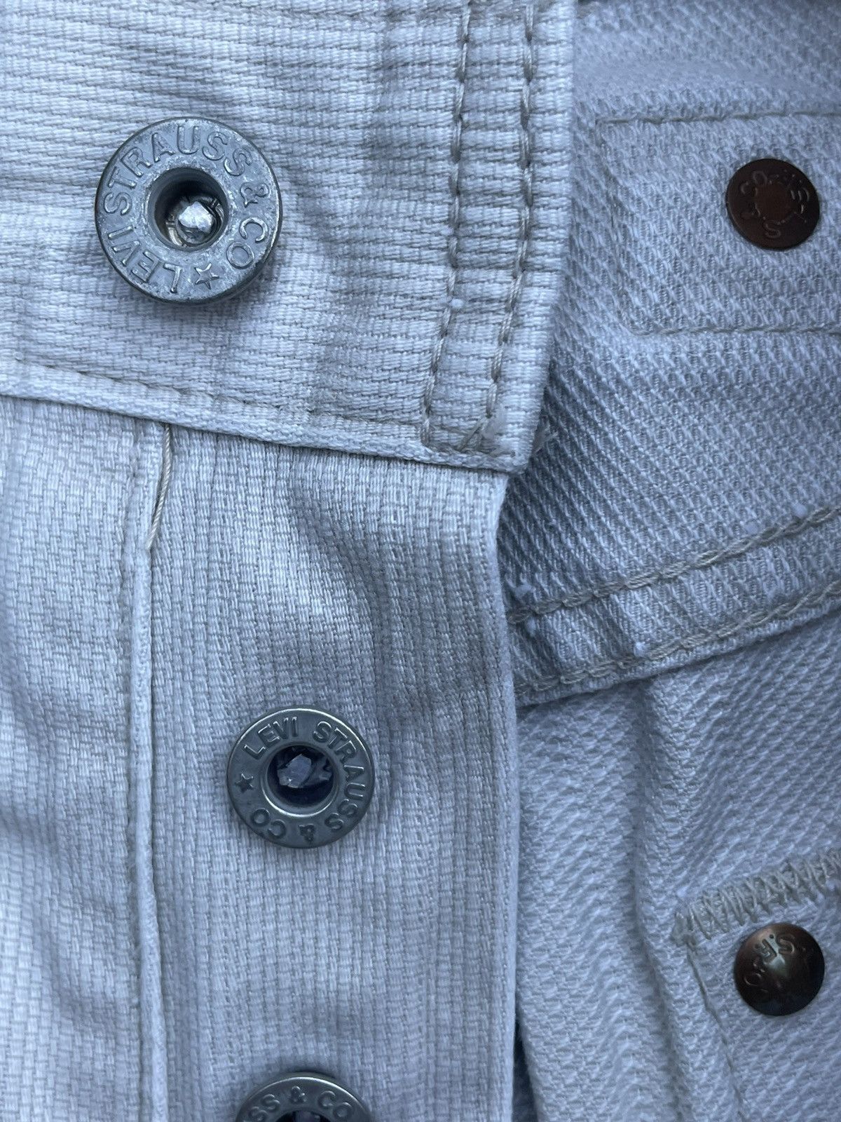 Levi's Vintage 1992 Levis 701 E White Tag Denim Size US 33 - 17 Thumbnail