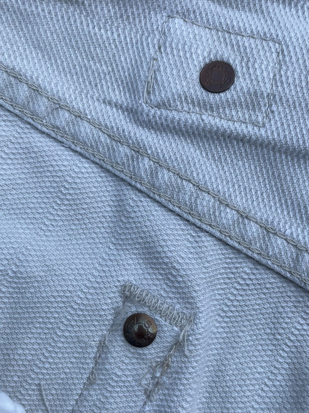 Levi's Vintage 1992 Levis 701 E White Tag Denim Size US 33 - 16 Thumbnail