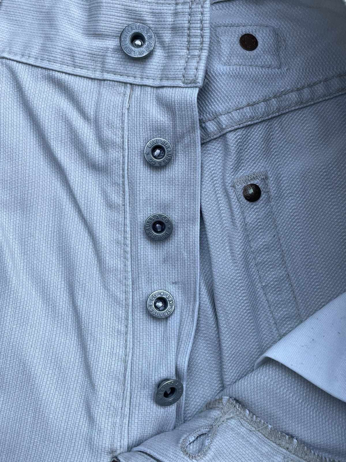 Levi's Vintage 1992 Levis 701 E White Tag Denim Size US 33 - 18 Thumbnail