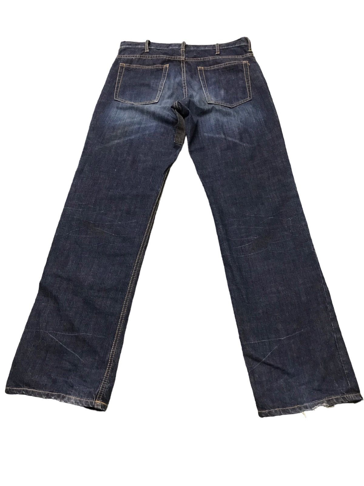 Japanese Brand Burning Violet Patchwork Distressed Jeans