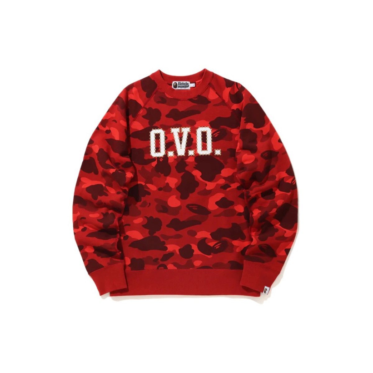 Bape × October's Very Own BAPE x OVO Color Camo Crewneck Red Size US L / EU 52-54 / 3 - 1 Thumbnail