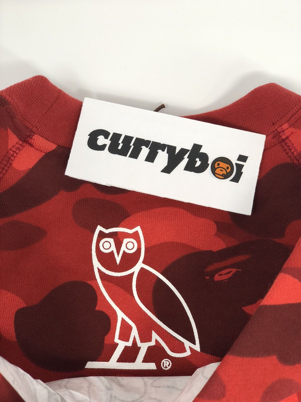 Bape × October's Very Own BAPE x OVO Color Camo Crewneck Red Size US L / EU 52-54 / 3 - 6 Thumbnail
