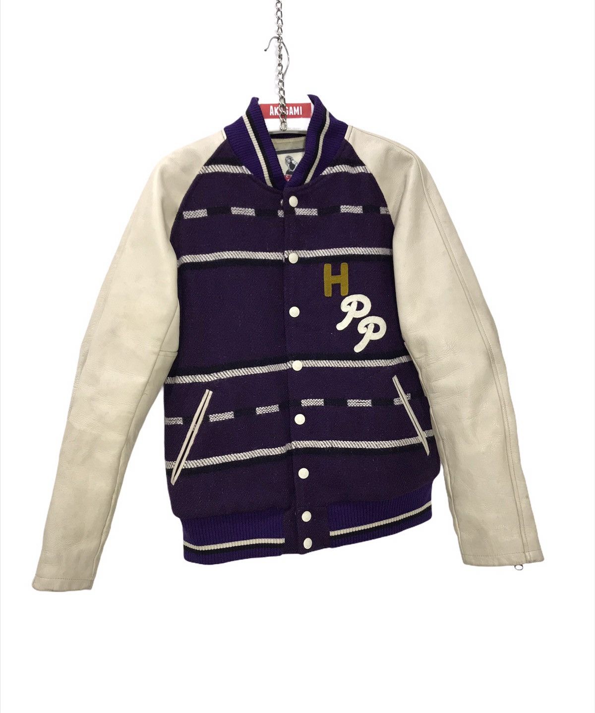 Hysteric Glamour 🎶Hysteric Glamour Varsity Wool Leather Rider Style Jkt 2🟩3 Size US S / EU 44-46 / 1 - 6 Thumbnail