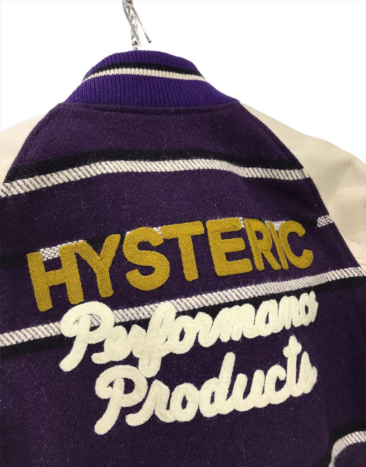 Hysteric Glamour 🎶Hysteric Glamour Varsity Wool Leather Rider Style Jkt 2🟩3 Size US S / EU 44-46 / 1 - 2 Thumbnail