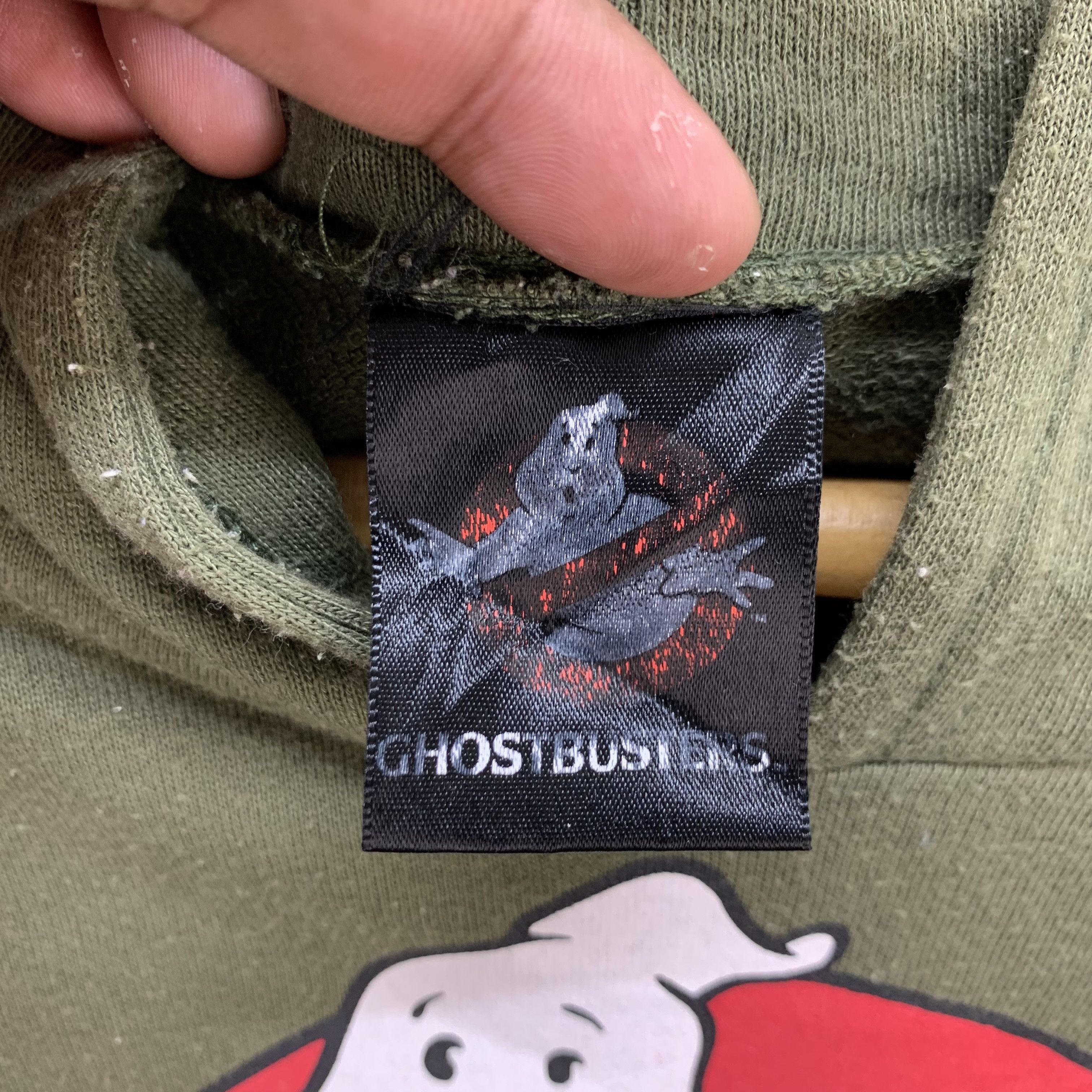Japanese Brand Ghostbusters Big Logo Pullover Green Hoodies #4058-140 Size US L / EU 52-54 / 3 - 6 Thumbnail