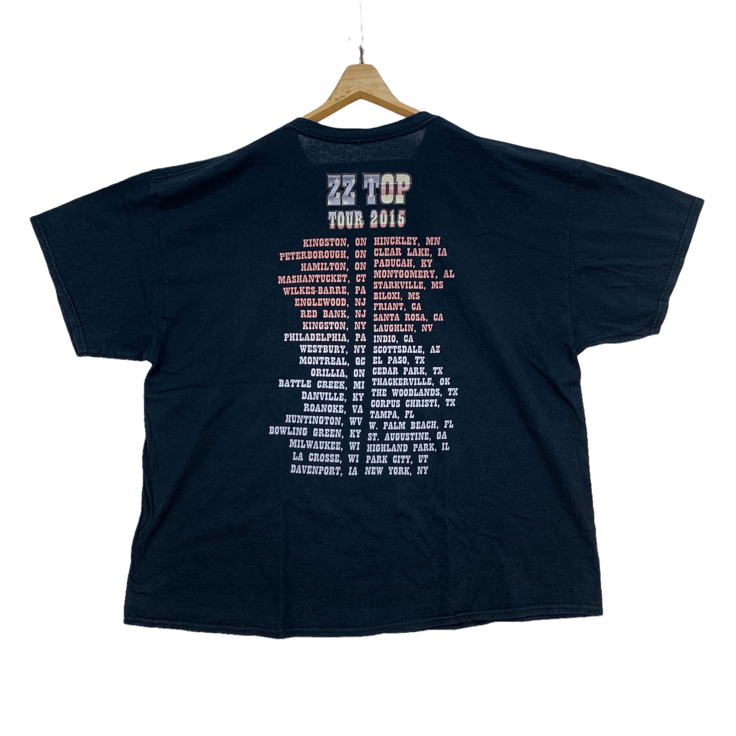 Band Tees ZZ TOP Tour 2015 Tees #4036-140 Size US XXL / EU 58 / 5 - 7 Thumbnail