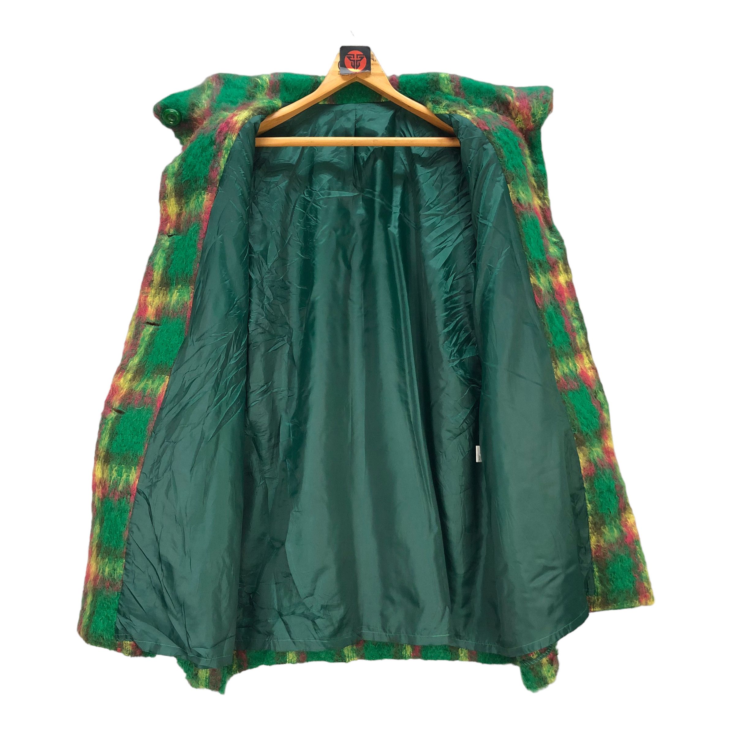 Japanese Brand VINTAGE TARTAN WOOL COAT #7136-111 Size M / US 6-8 / IT 42-44 - 6 Thumbnail