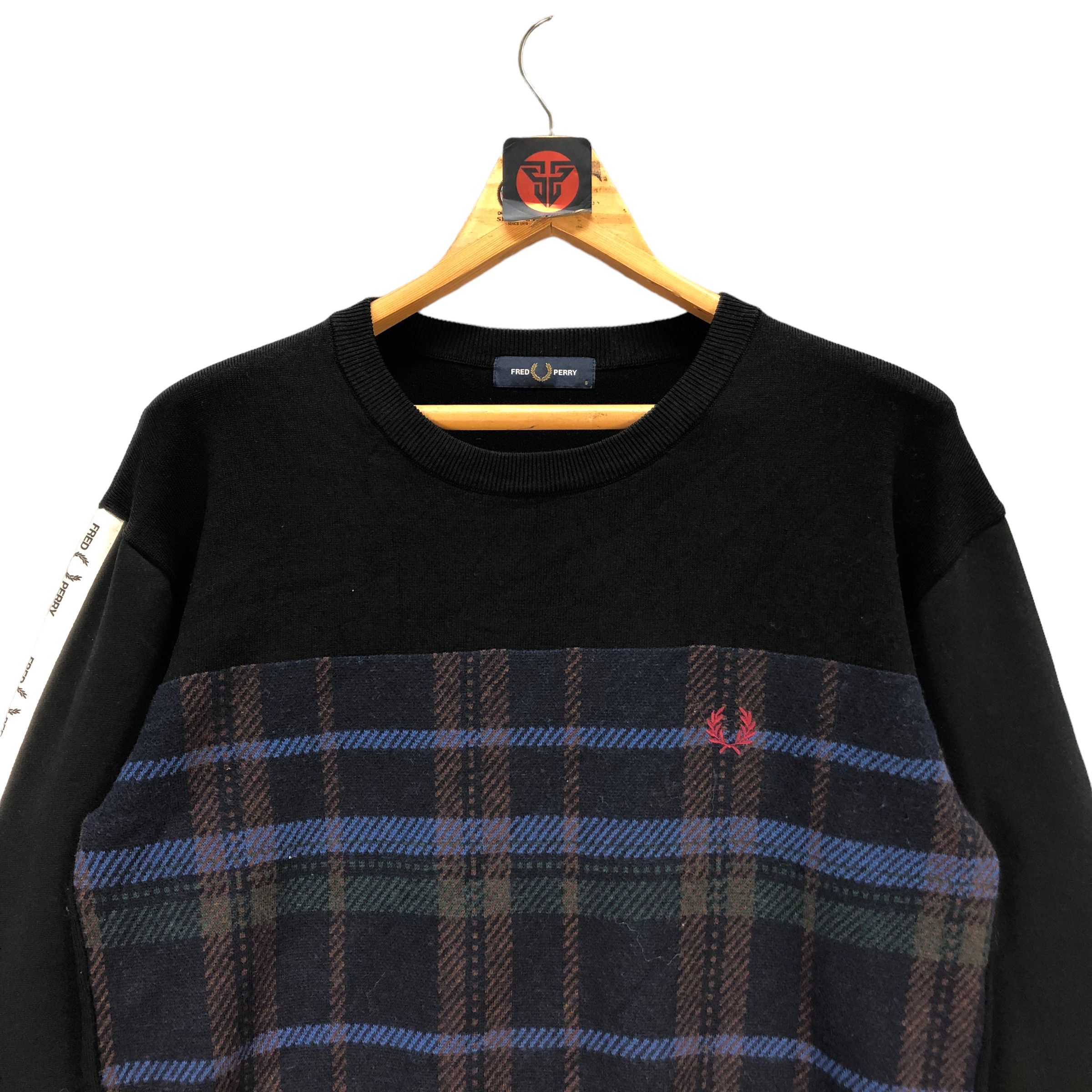 Fred Perry FRED PERRY SIDE TAPE LOGO TARTAN SWEATSHIRTS #7139-112 Size US S / EU 44-46 / 1 - 2 Thumbnail