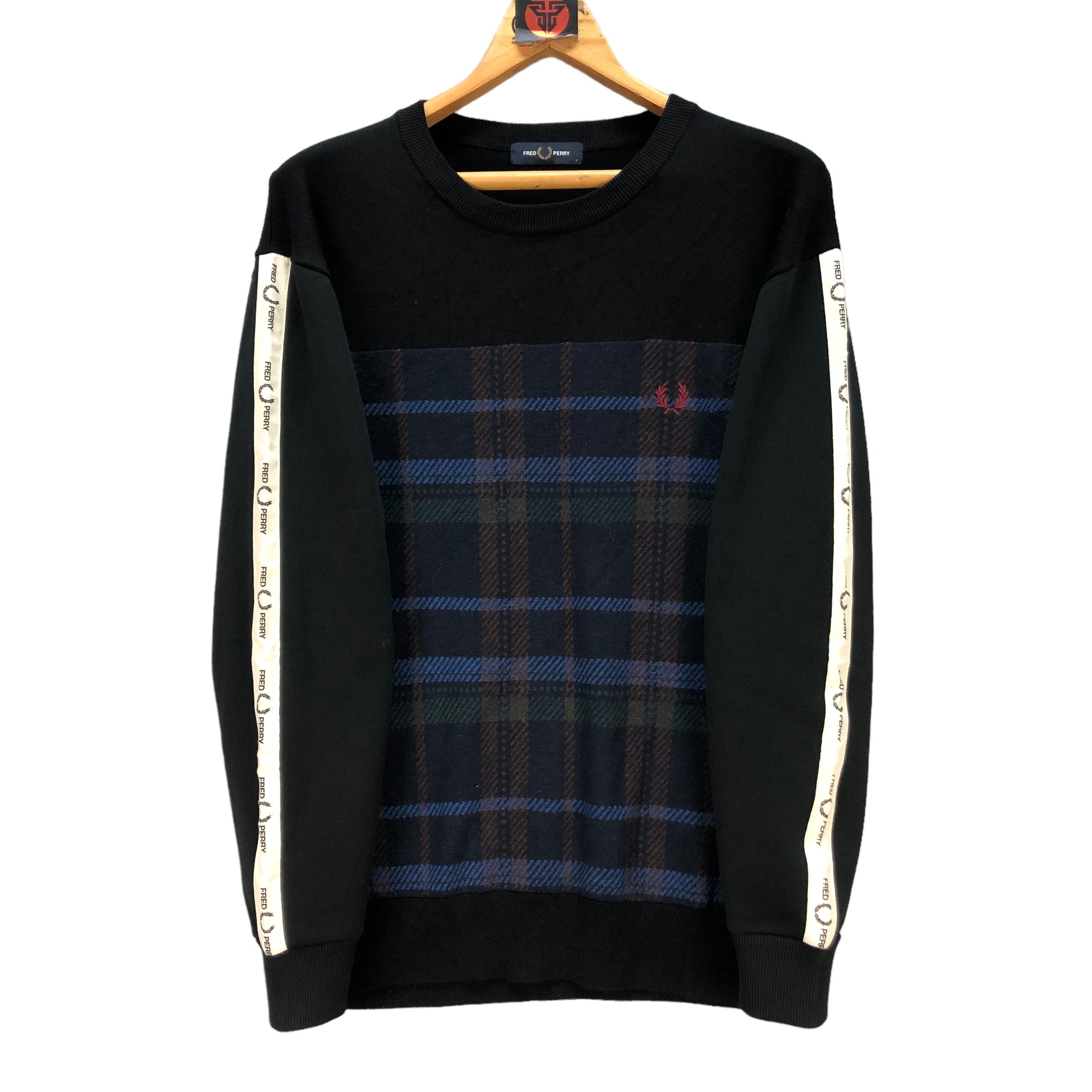 Fred Perry FRED PERRY SIDE TAPE LOGO TARTAN SWEATSHIRTS #7139-112 Size US S / EU 44-46 / 1 - 7 Thumbnail