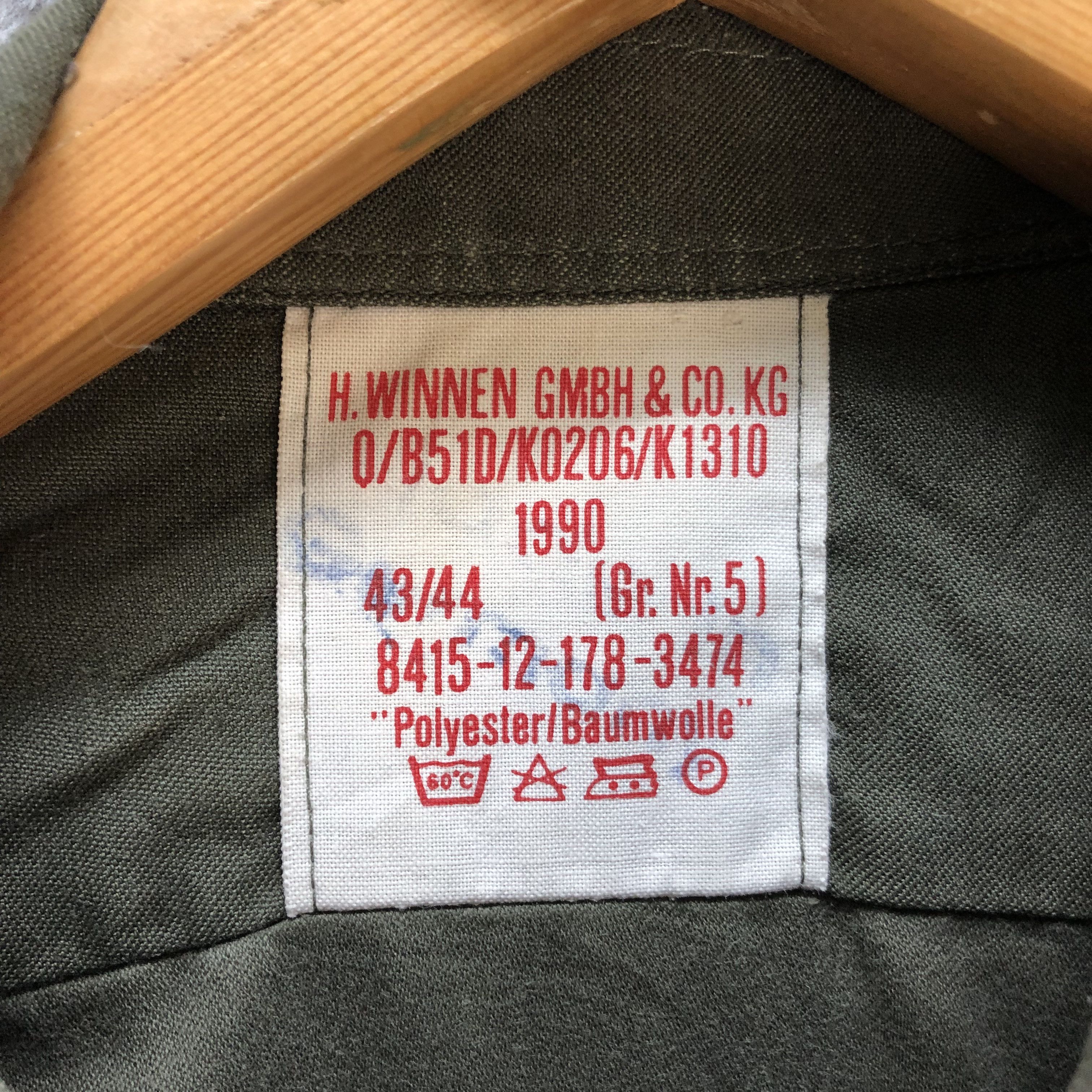 Vintage H. WINNEN GMBH GERMANY UNIFORM JACKET #7141-112 Size US L / EU 52-54 / 3 - 7 Thumbnail