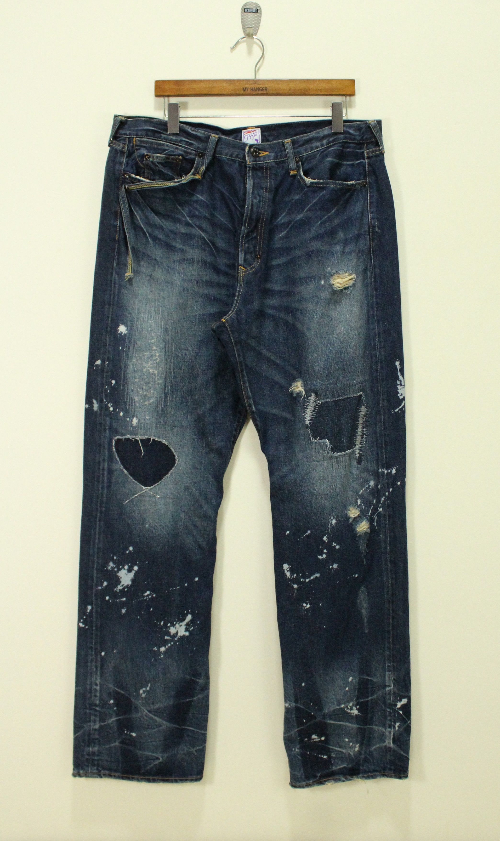 Prps PRPS Denim Jeans Distressed Style Bleach Grunge Nirvana Size US 38 / EU 54 - 1 Thumbnail