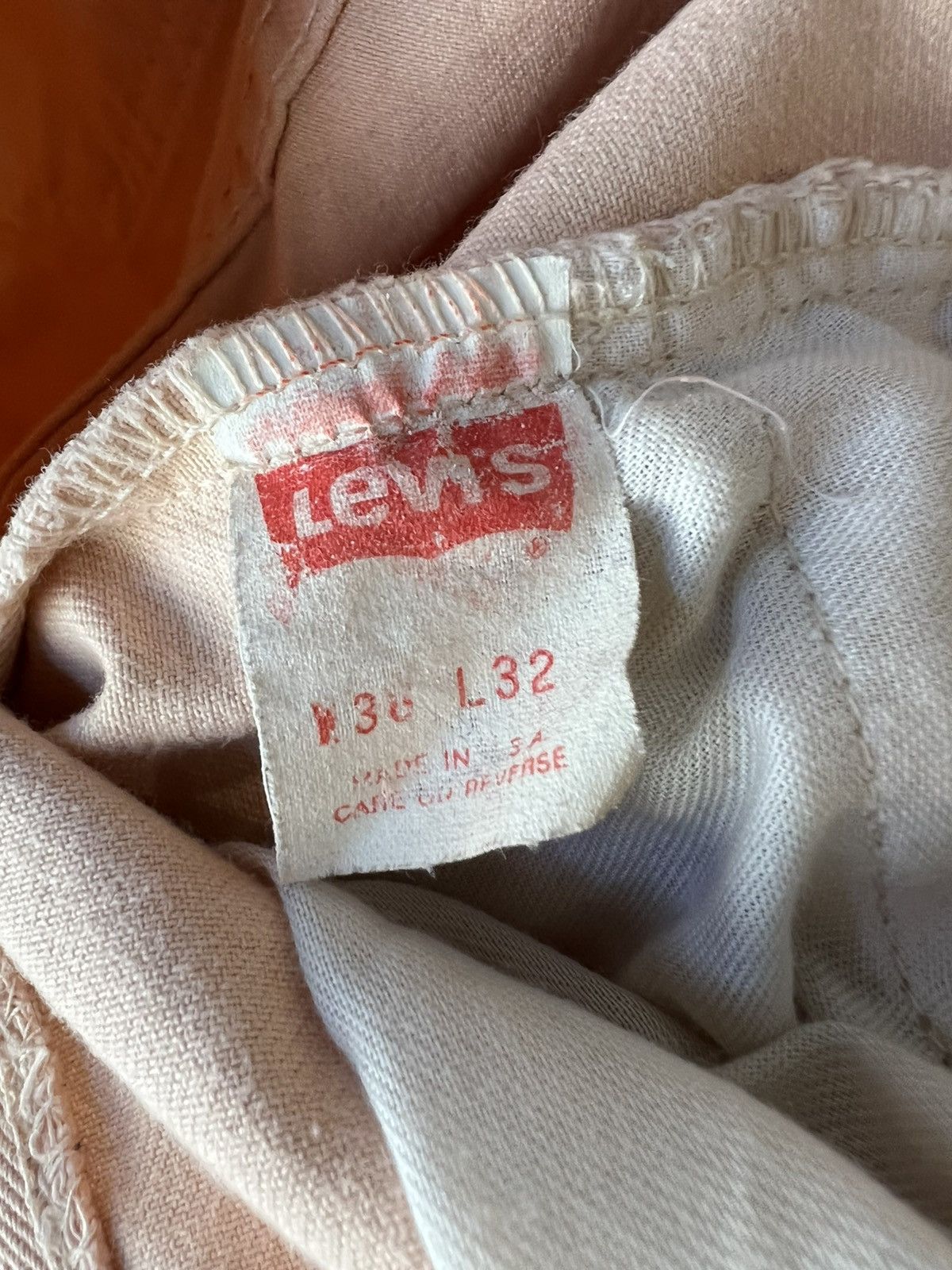 Levi's Vintage Peach Levis Denim Jeans Size US 34 / EU 50 - 4 Thumbnail