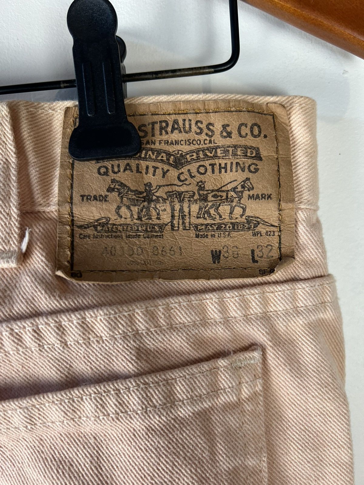 Levi's Vintage Peach Levis Denim Jeans Size US 34 / EU 50 - 3 Thumbnail