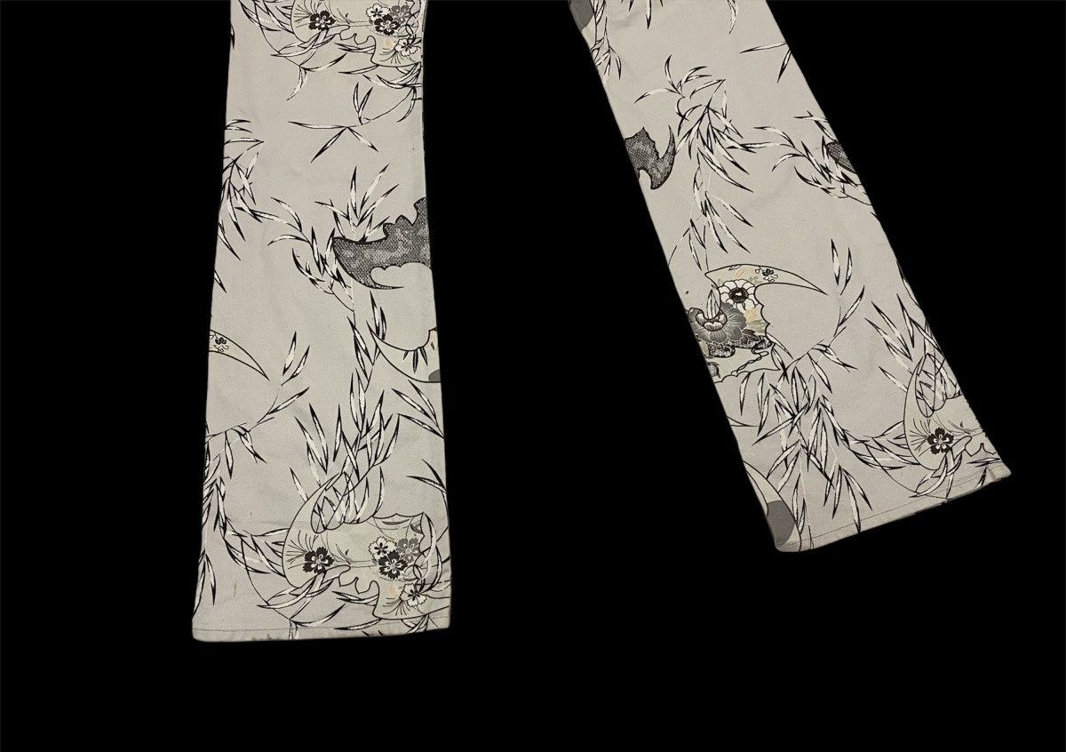 Japanese Brand × Vintage Vintage 90’s Glamdy Over Print Floral Flower Denim Pants Size US 29 - 6 Thumbnail