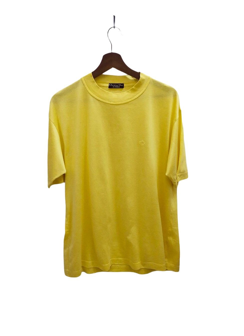 image of Christian Dior Monsieur x Vintage Christian Dior Tee in Banana, Men's (Size Large)
