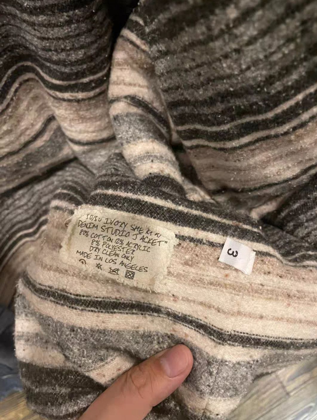 Greg Lauren Greg Lauren Fleece JKT Size 3 Size US L / EU 52-54 / 3 - 2 Thumbnail