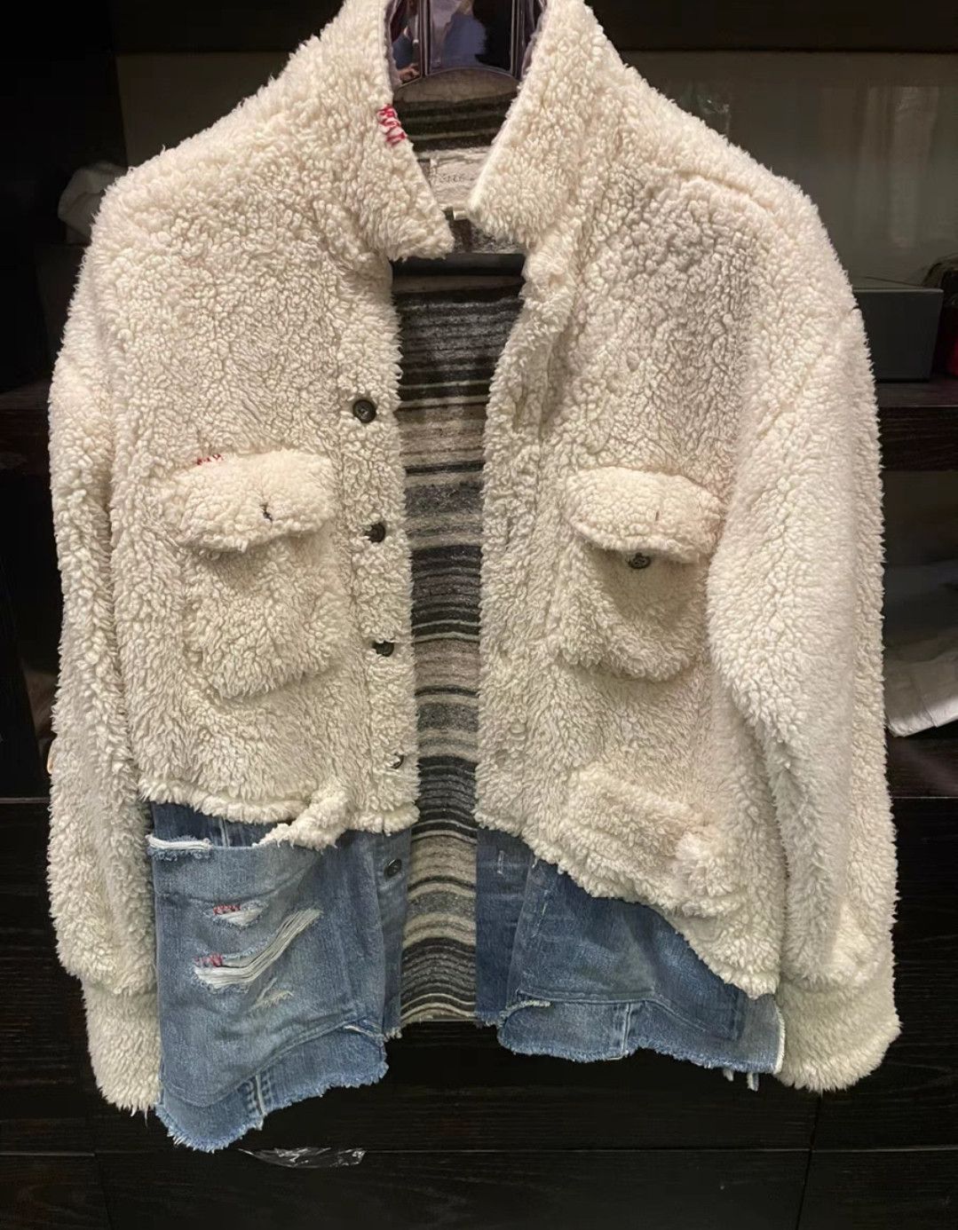 Greg Lauren Greg Lauren Fleece JKT Size 3 Size US L / EU 52-54 / 3 - 1 Thumbnail
