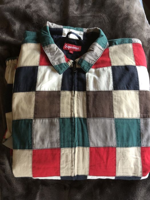 Supreme SS19 Supreme Patchwork Harrington Jacket | Grailed