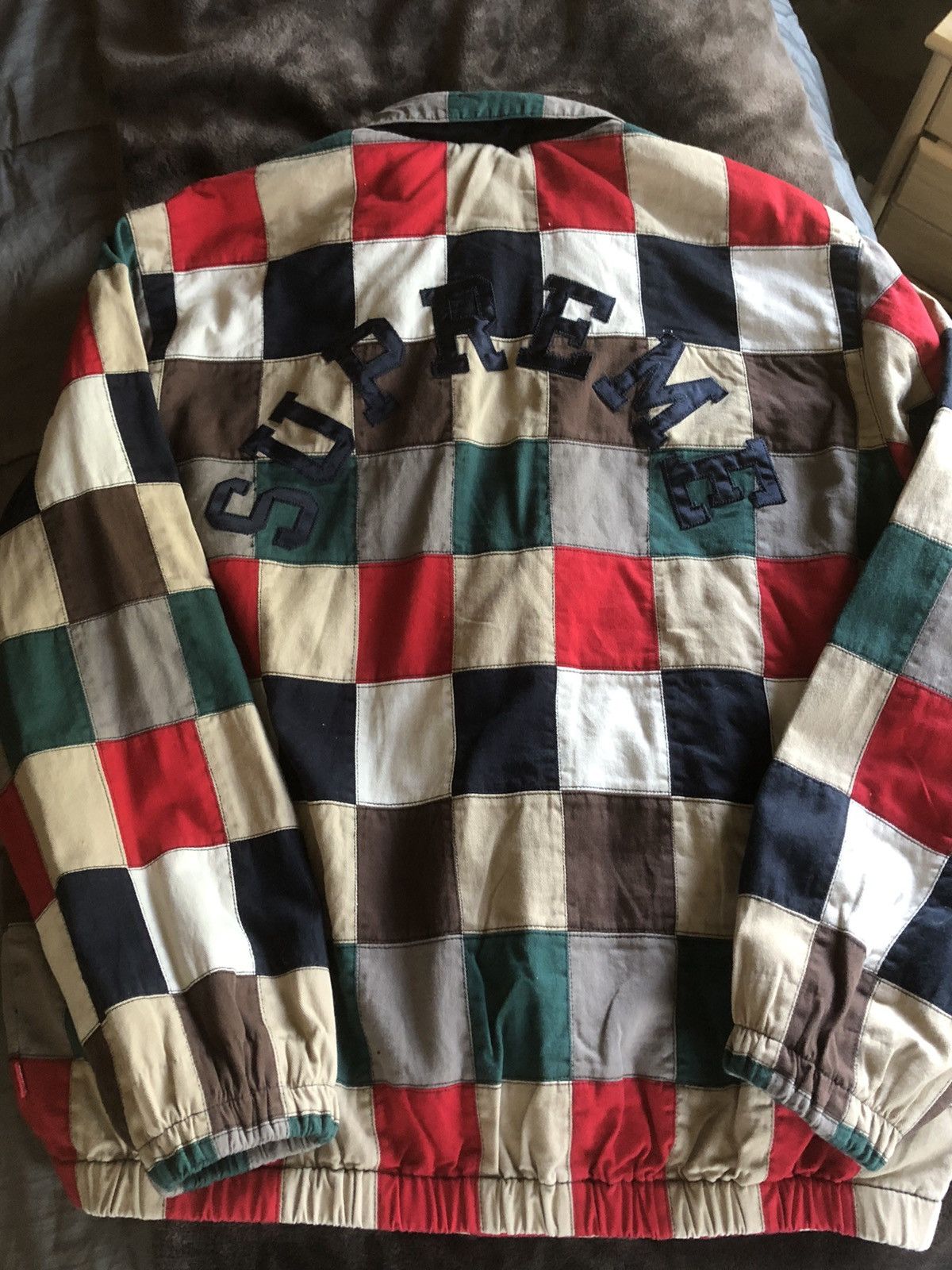 Supreme SS19 Supreme Patchwork Harrington Jacket | Grailed