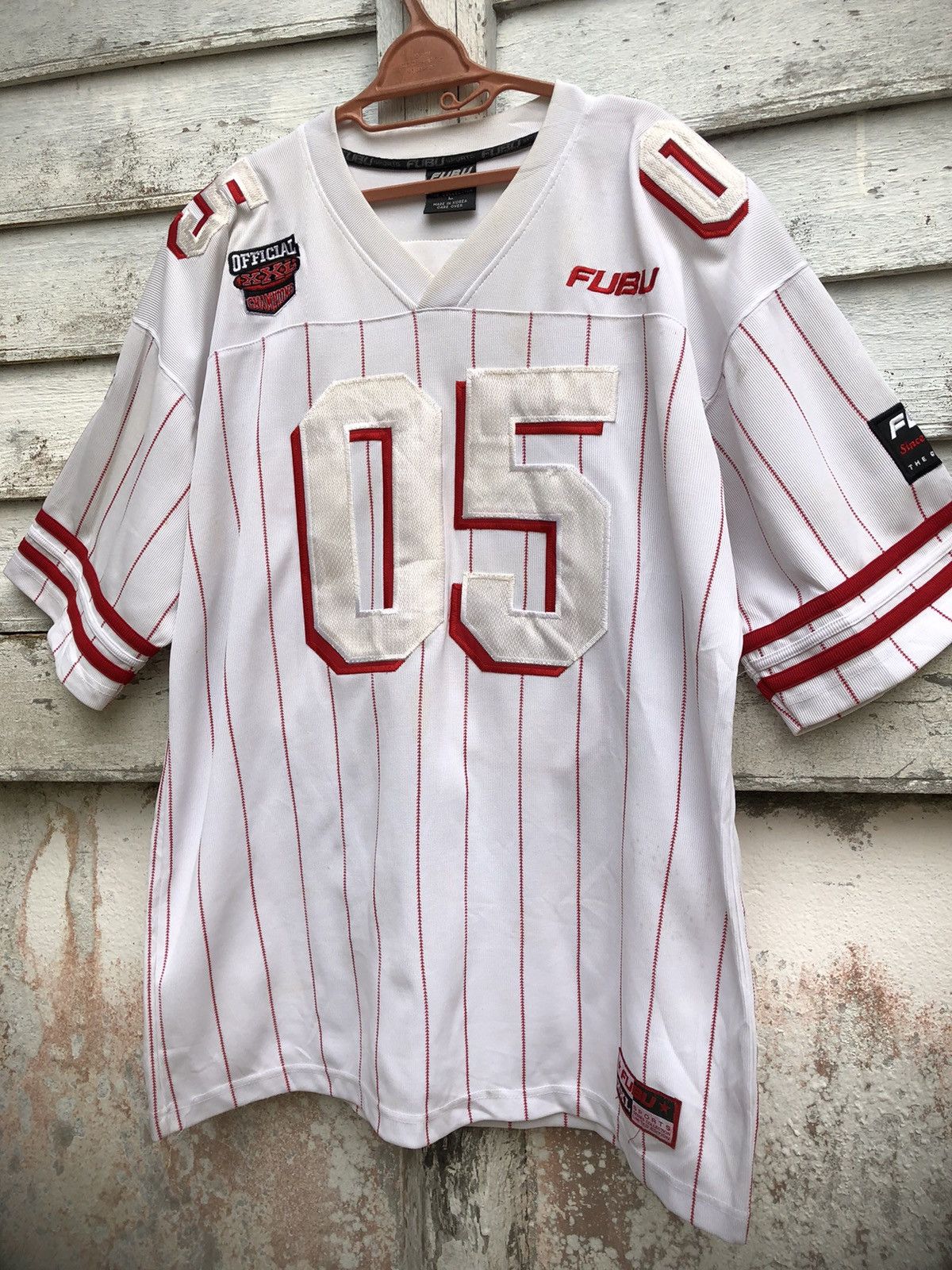 image of Limited Fubu 05 Jersey Collection in White, Men's (Size Large)