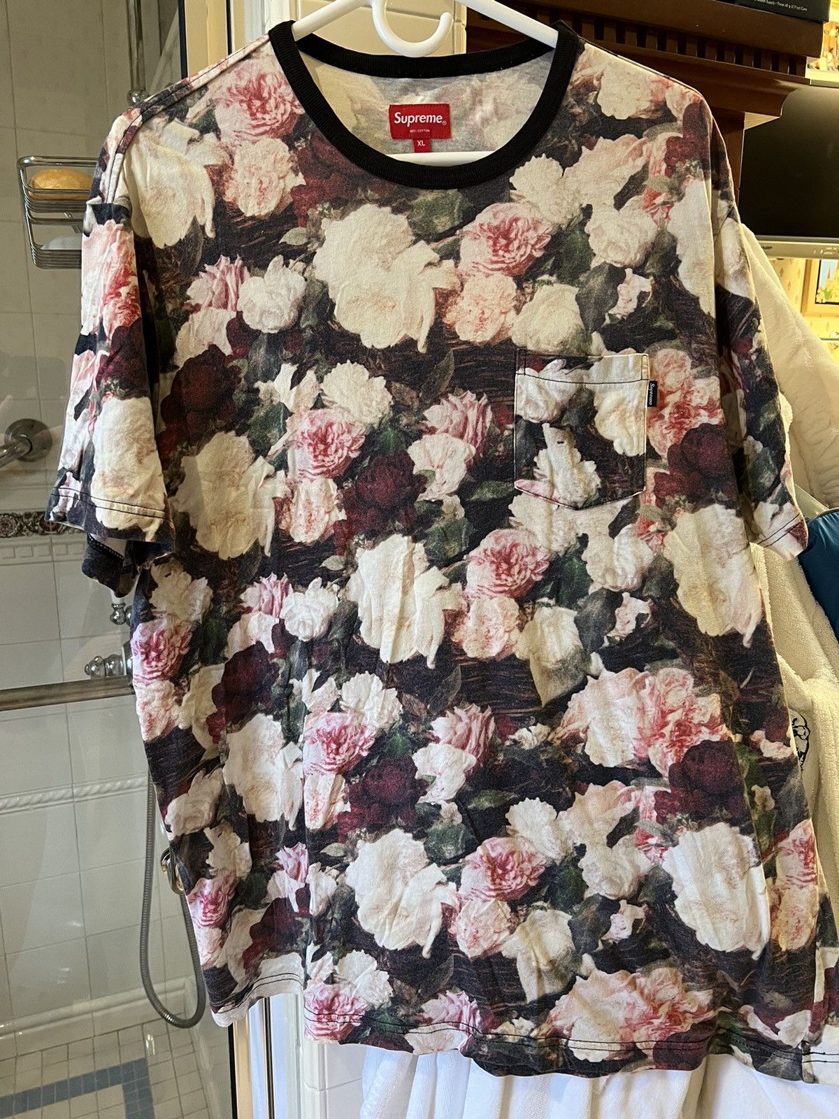 image of Supreme Power, Corruption, Lies Pocket Tee, Men's (Size XL)