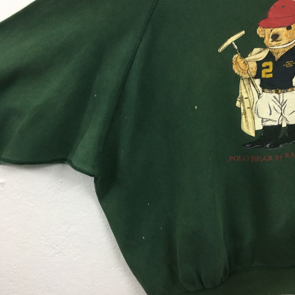 Polo Ralph Lauren × Vintage Vintage Polo Bear By Ralph Lauren Distressed Sweatshirt Size US XXL / EU 58 / 5 - 10 Thumbnail
