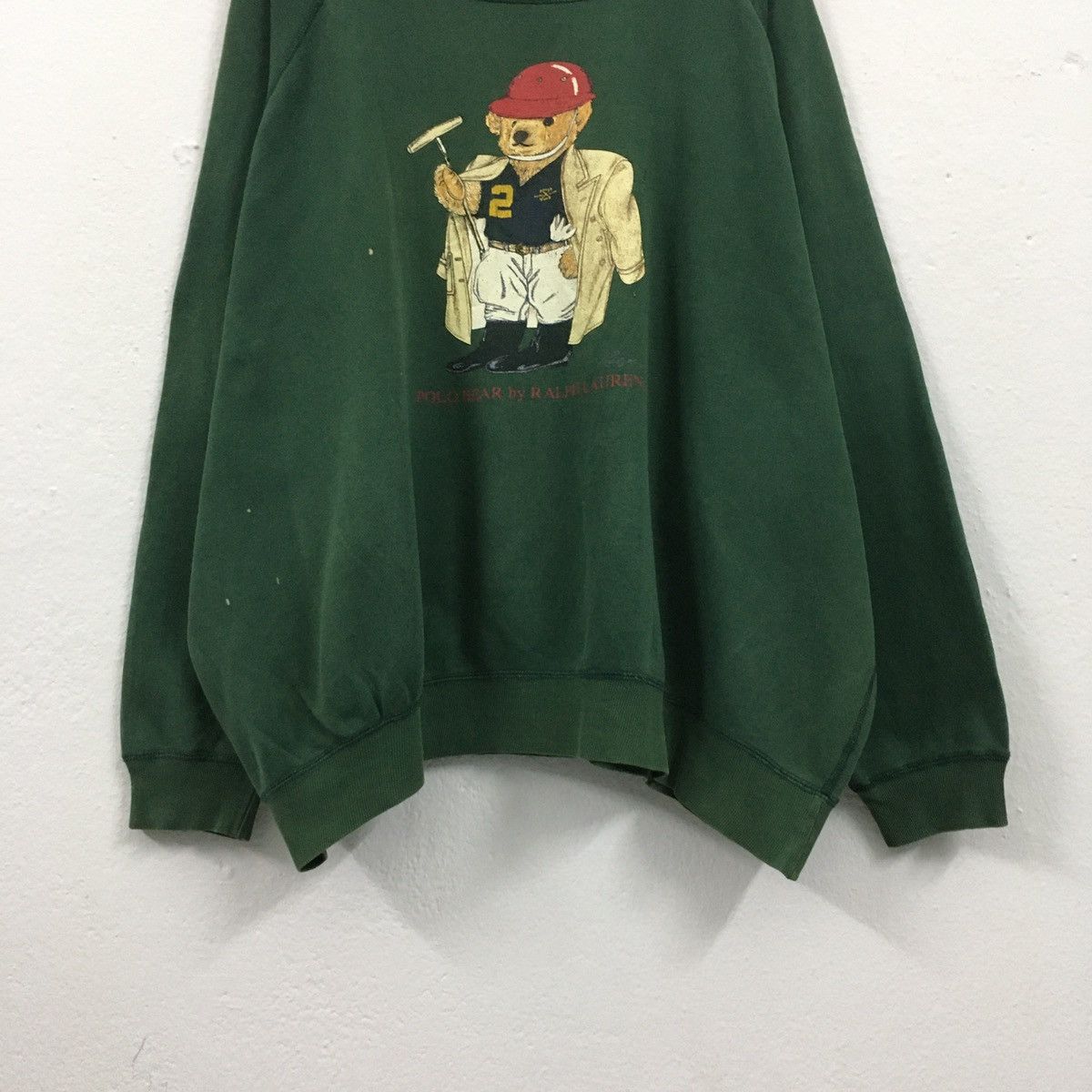 Polo Ralph Lauren × Vintage Vintage Polo Bear By Ralph Lauren Distressed Sweatshirt Size US XXL / EU 58 / 5 - 4 Thumbnail