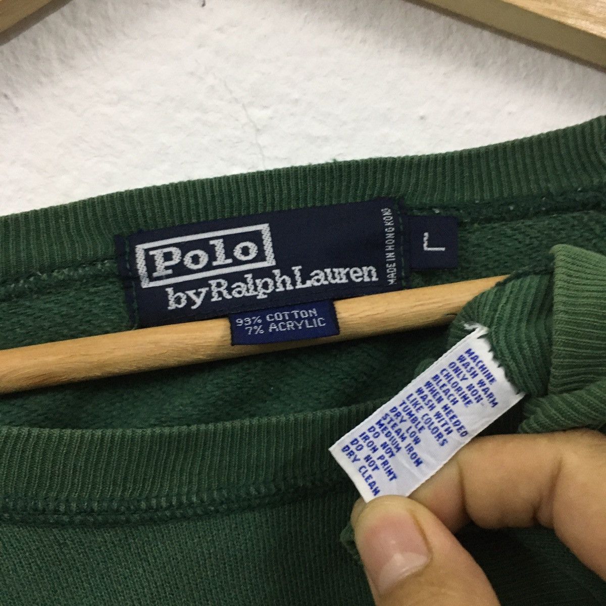 Polo Ralph Lauren × Vintage Vintage Polo Bear By Ralph Lauren Distressed Sweatshirt Size US XXL / EU 58 / 5 - 5 Thumbnail