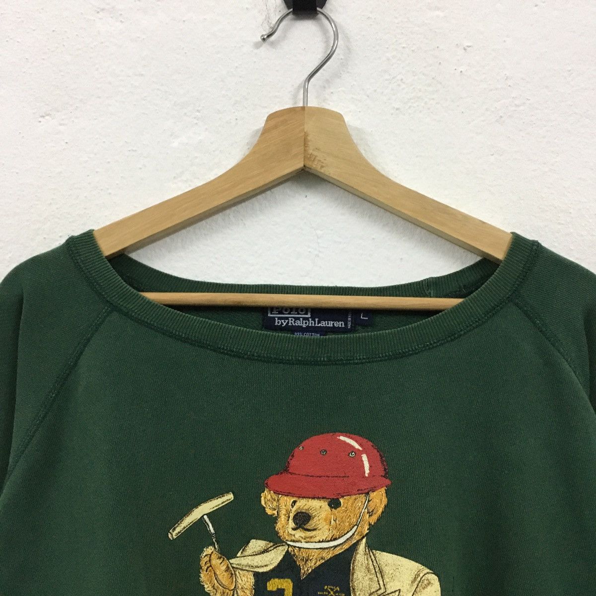 Polo Ralph Lauren × Vintage Vintage Polo Bear By Ralph Lauren Distressed Sweatshirt Size US XXL / EU 58 / 5 - 7 Thumbnail