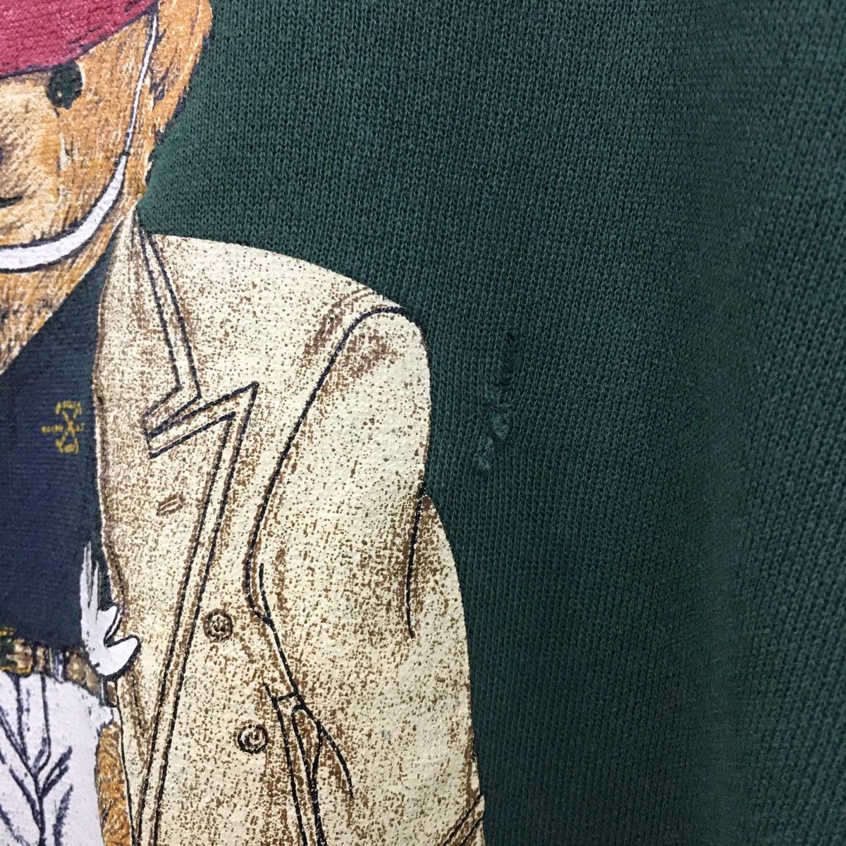 Polo Ralph Lauren × Vintage Vintage Polo Bear By Ralph Lauren Distressed Sweatshirt Size US XXL / EU 58 / 5 - 8 Thumbnail