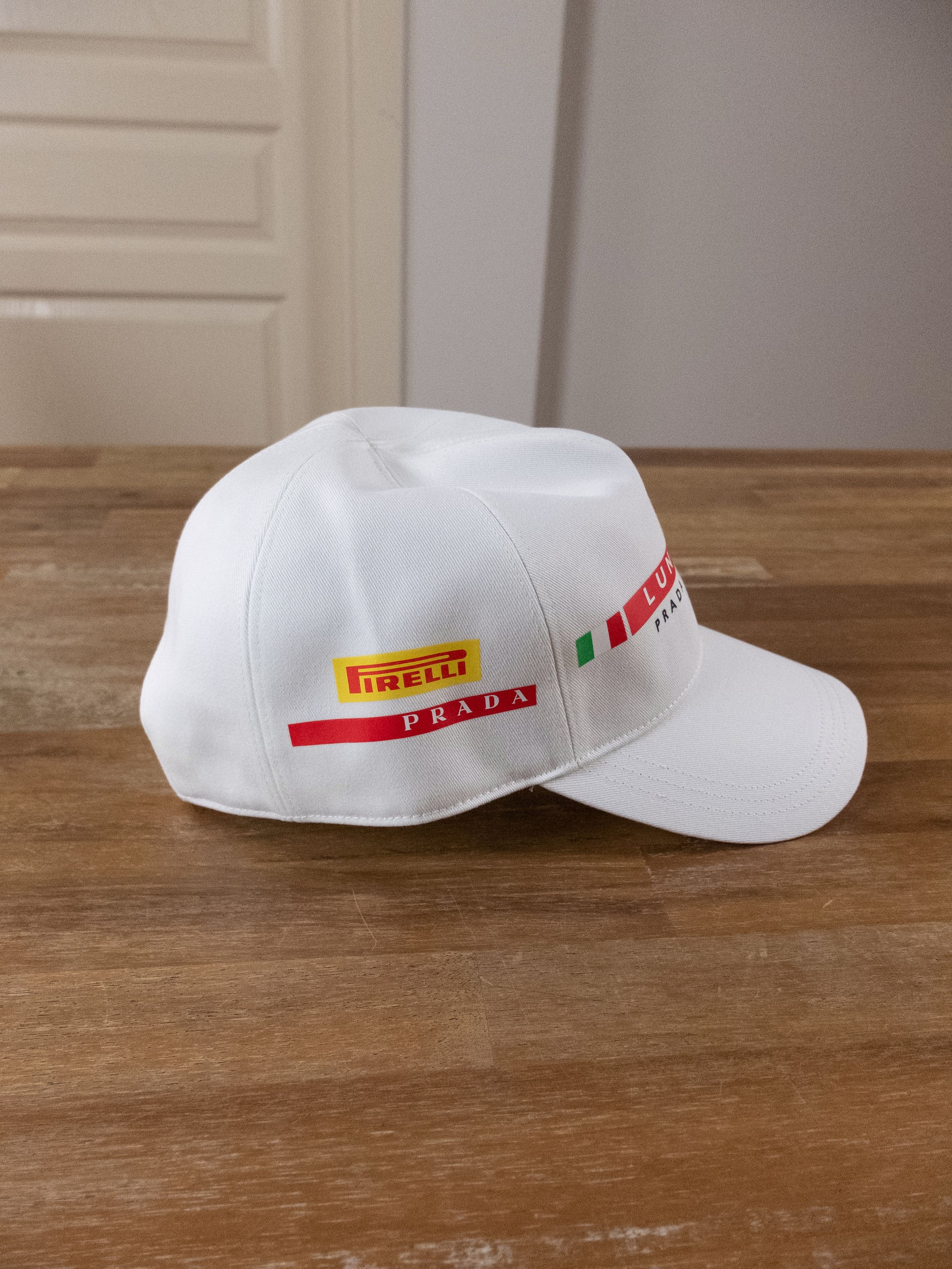 Prada PRADA Luna Rossa Pirelli Racing white baseball cap hat Size ONE SIZE - 3 Thumbnail