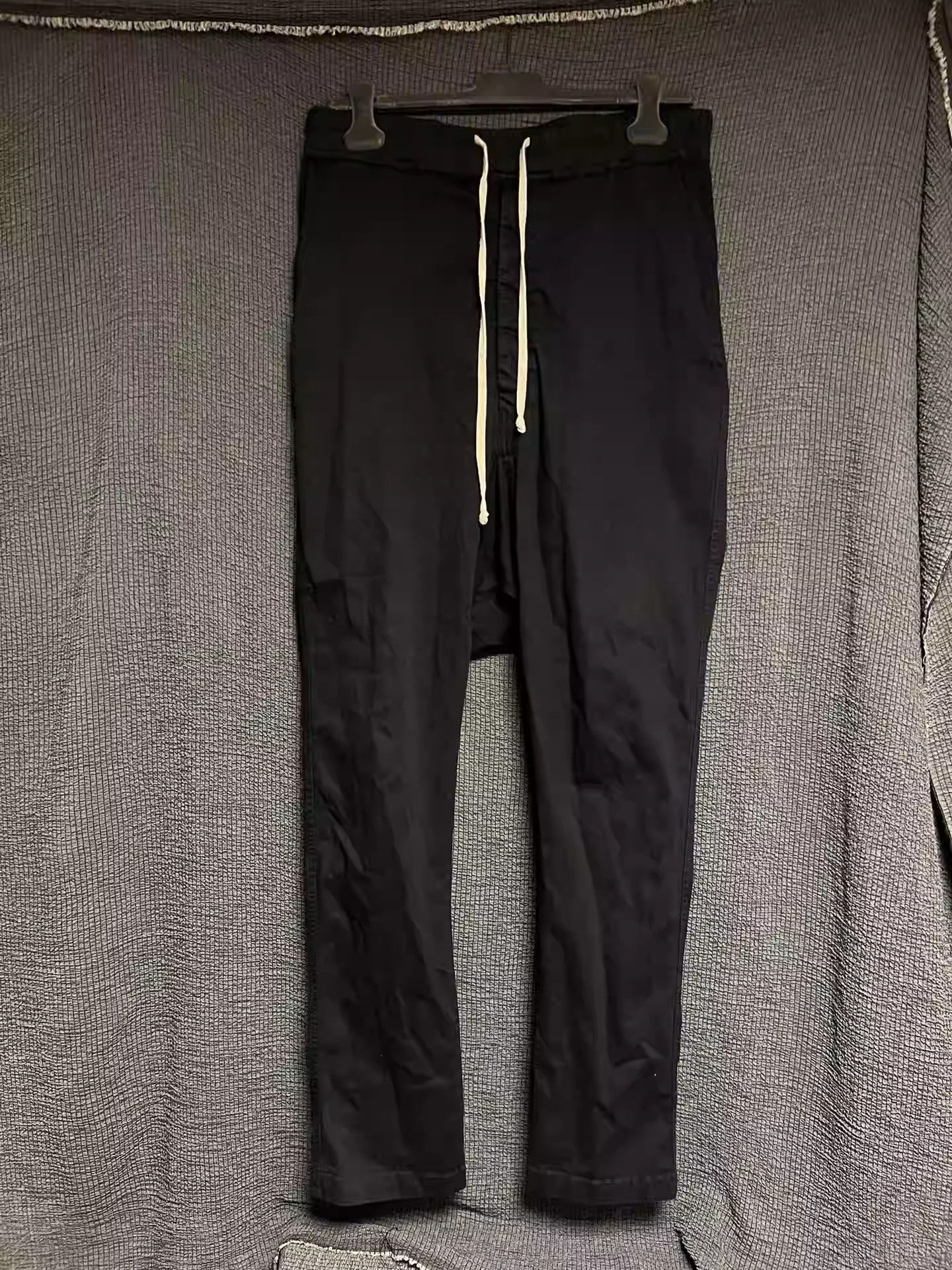 Rick Owens Rick Owens 14fw berlin crotch straight-leg pants Size US 32 / EU 48 - 1 Thumbnail