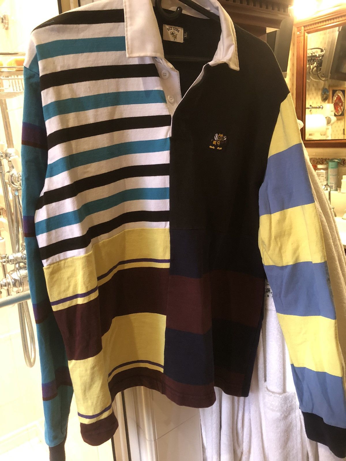 Bee Line by Billionaire Boys Club BBC Bee Line Rugby Polo Shirt Size US XL / EU 56 / 4 - 10 Thumbnail