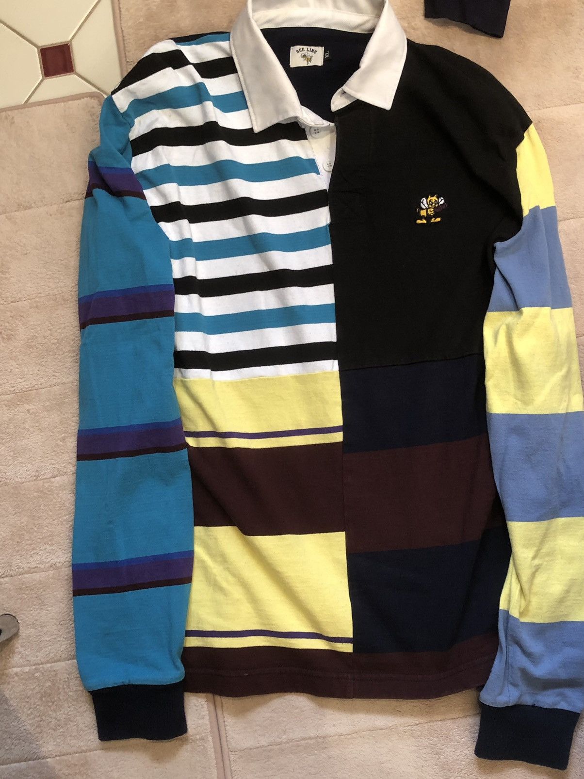 Bee Line by Billionaire Boys Club BBC Bee Line Rugby Polo Shirt Size US XL / EU 56 / 4 - 12 Thumbnail