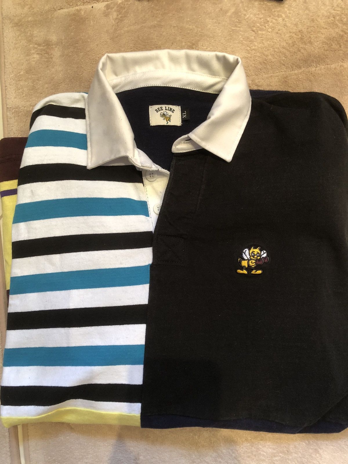Bee Line by Billionaire Boys Club BBC Bee Line Rugby Polo Shirt Size US XL / EU 56 / 4 - 4 Thumbnail