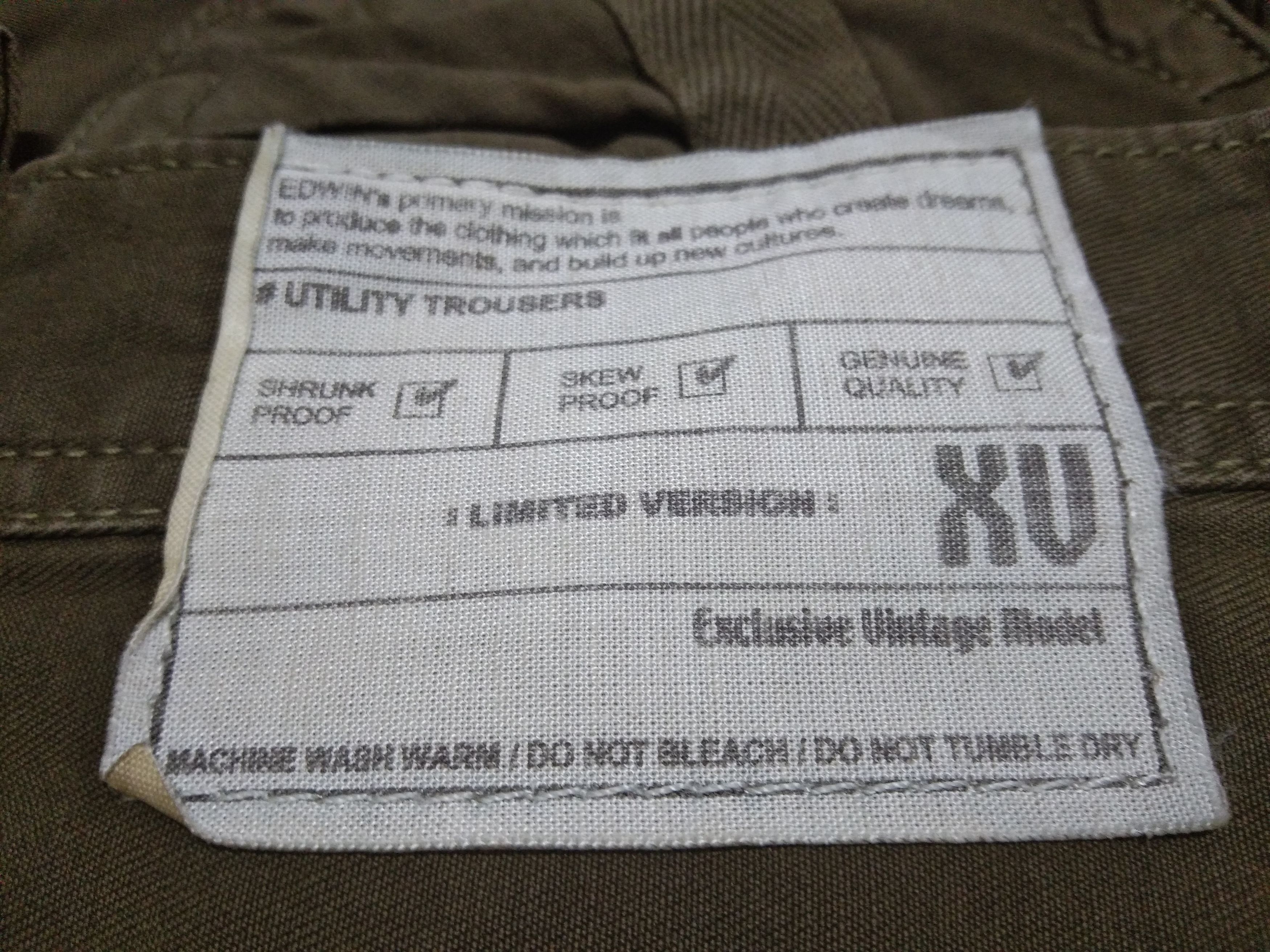 Edwin × Japanese Brand × Voodoo Tactical Edwin XU Limited Version Khakis Multipocket Size US 32 / EU 48 - 10 Thumbnail