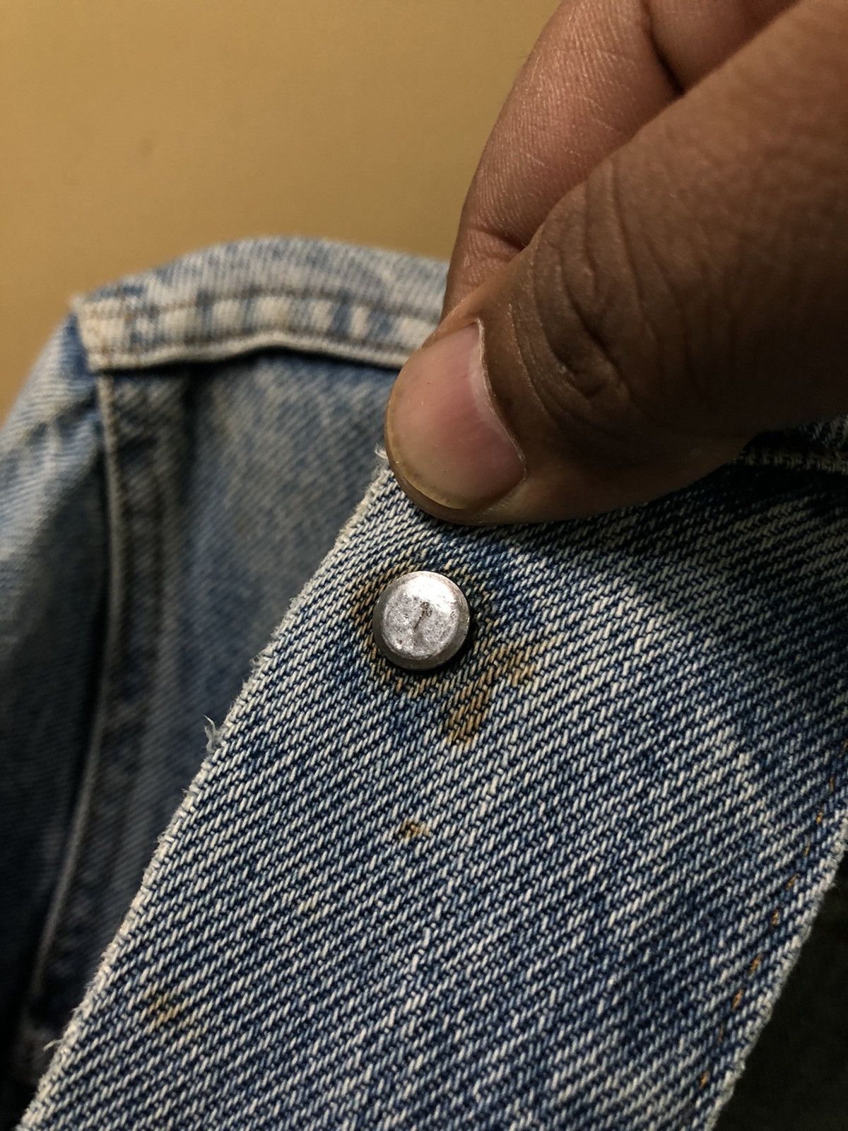 Levi's Vtg 60’ Levis 70505 Trucker Denim Jeans (Button No 1) Size US S / EU 44-46 / 1 - 8 Thumbnail