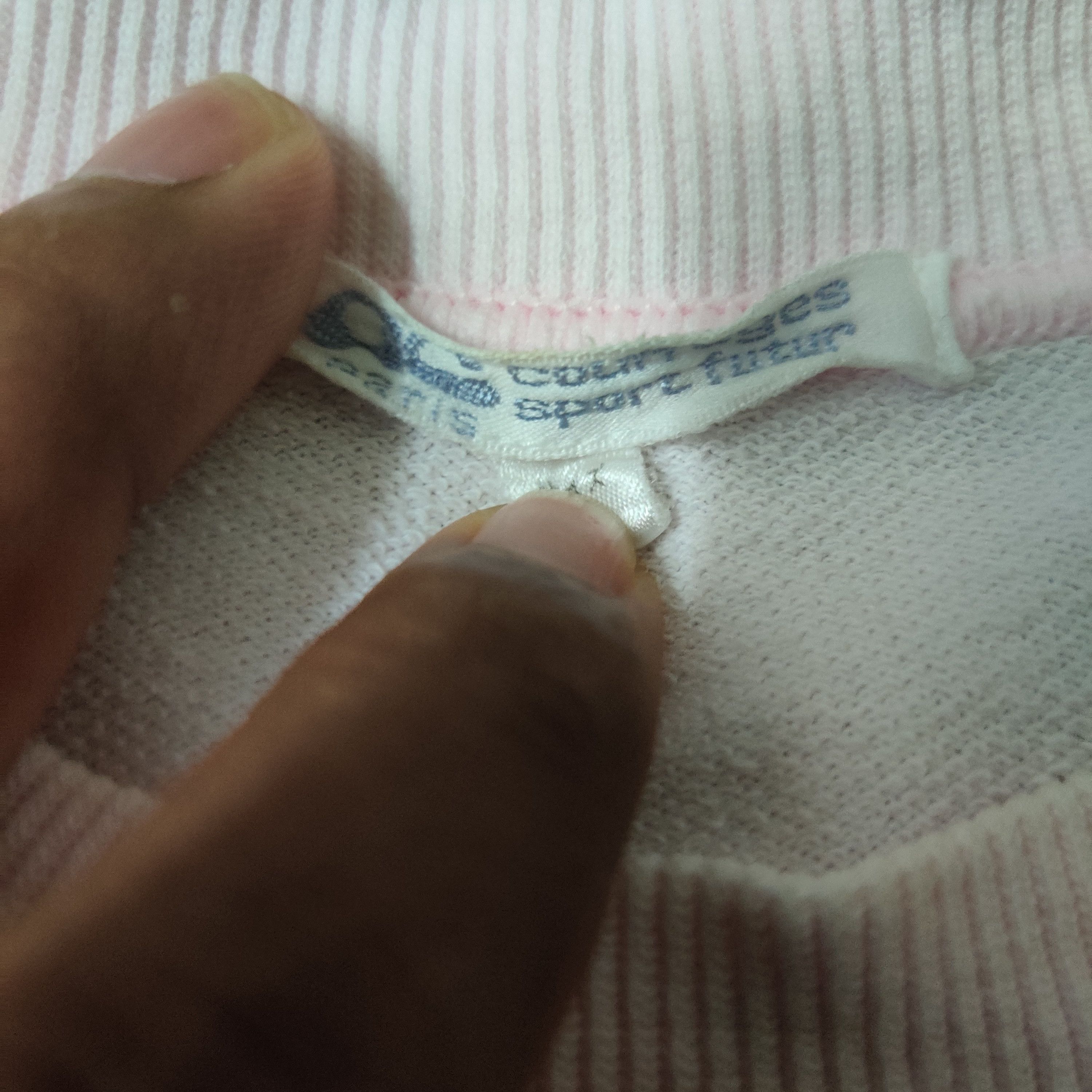 Courreges Vintage Courreges Paris Crewneck Embroidered Logo Pink Size US M / EU 48-50 / 2 - 4 Thumbnail
