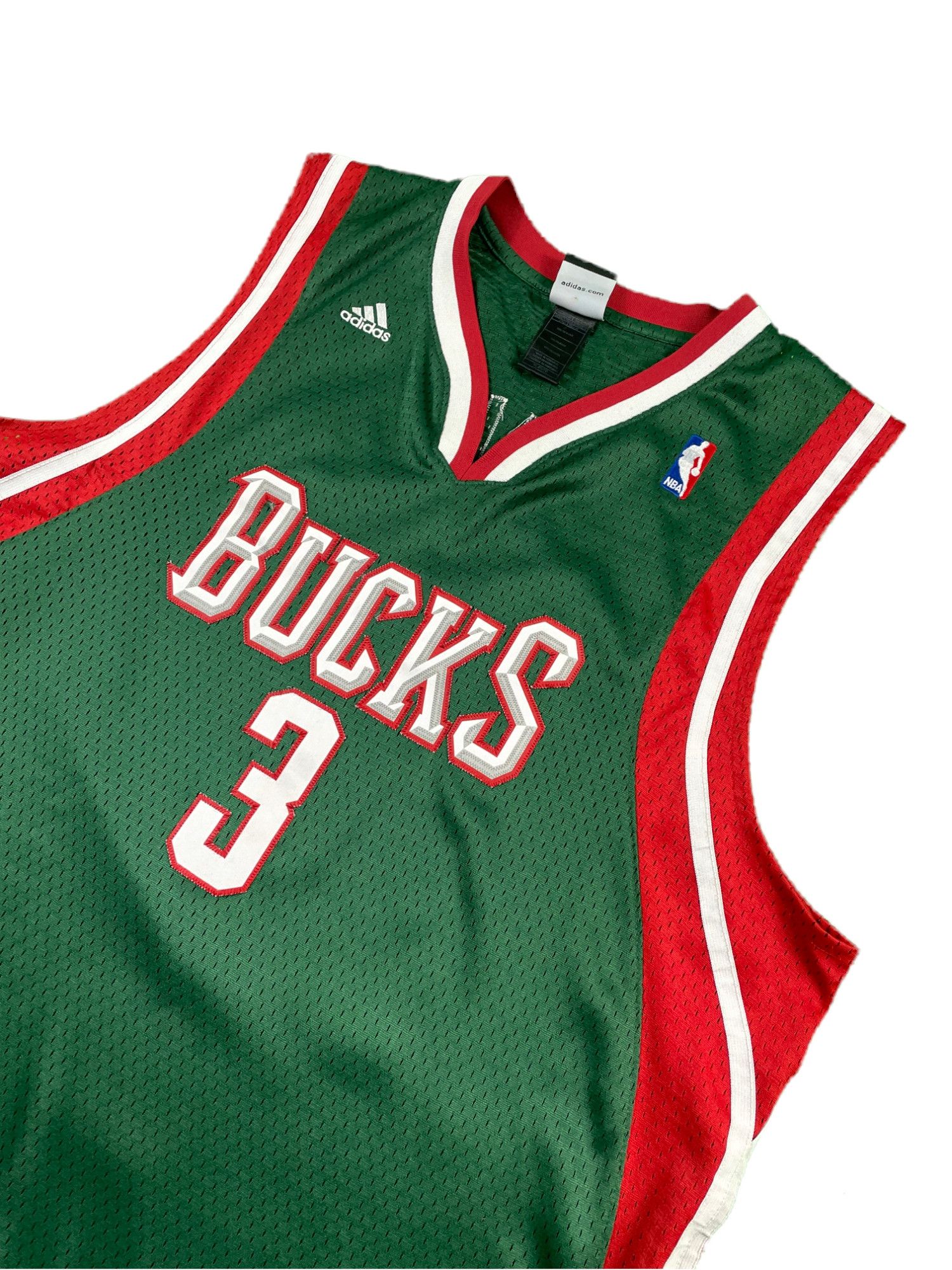 Adidas Adidas NBA Bucks Jersey Size US XL / EU 56 / 4 - 3 Thumbnail