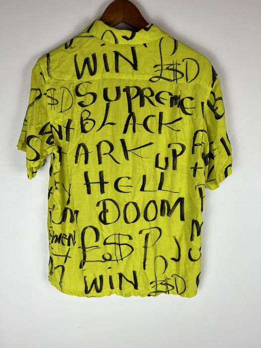 Supreme Supreme Black Ark Rayon S/S Shirt Fluorescent Yellow | Grailed