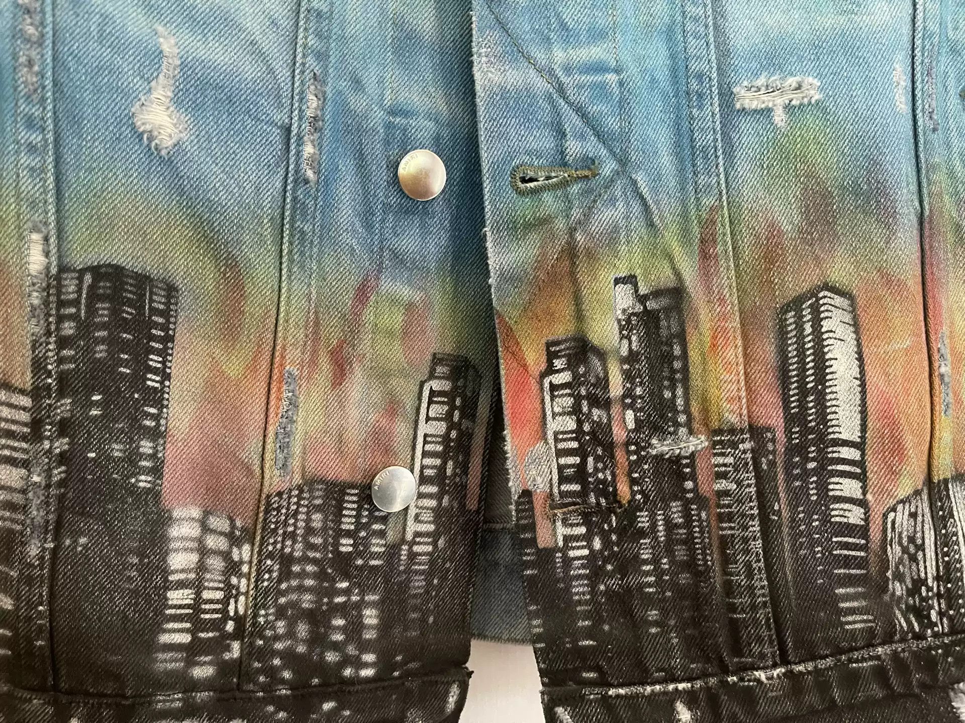 Amiri AMIRI Spit-Fire-Dragon Trucker JKT Size US S / EU 44-46 / 1 - 5 Thumbnail