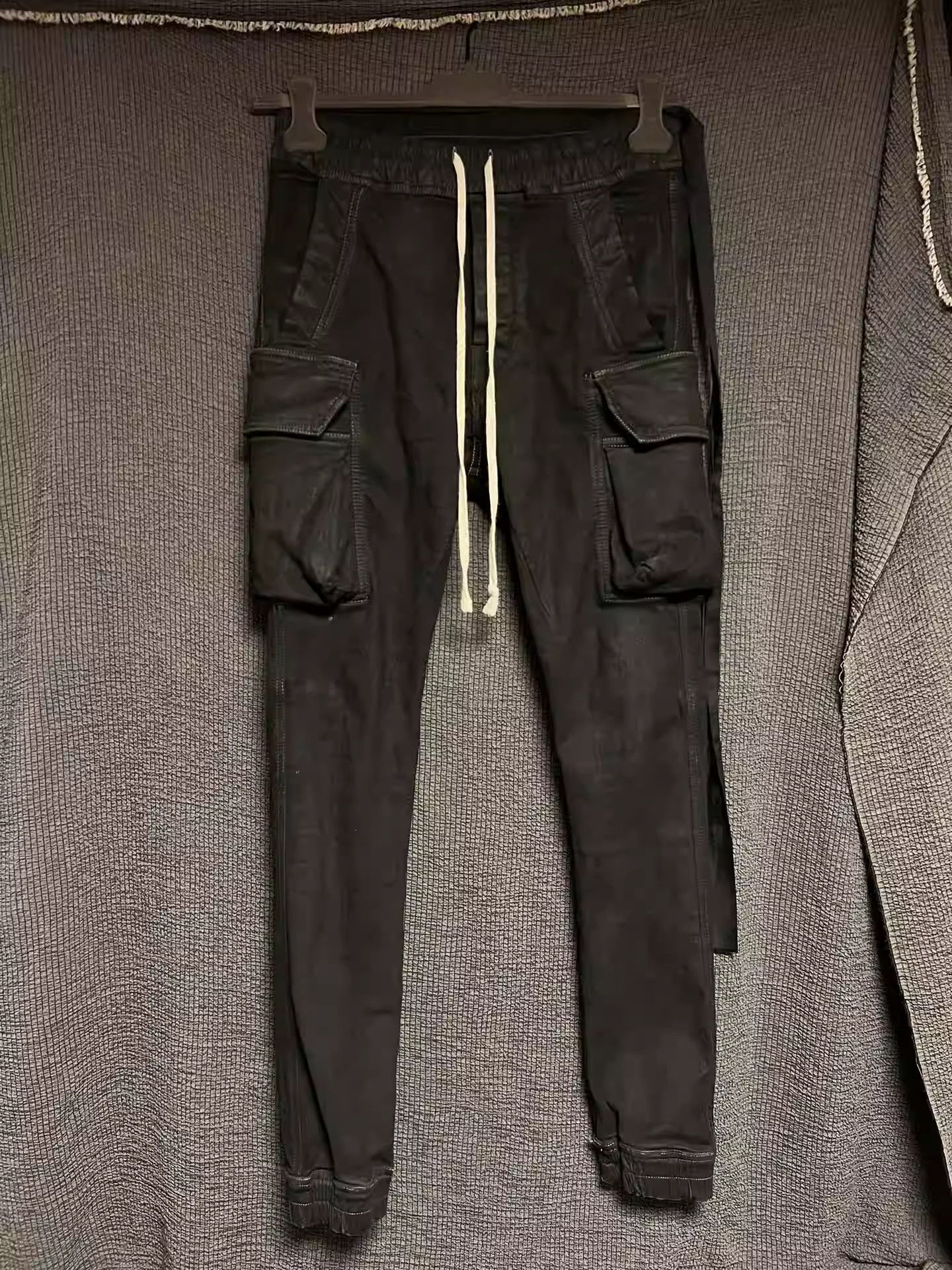Rick Owens Rick Owens 22fw thin wax toe stretch denim cannon pants Size US 30 / EU 46 - 1 Thumbnail