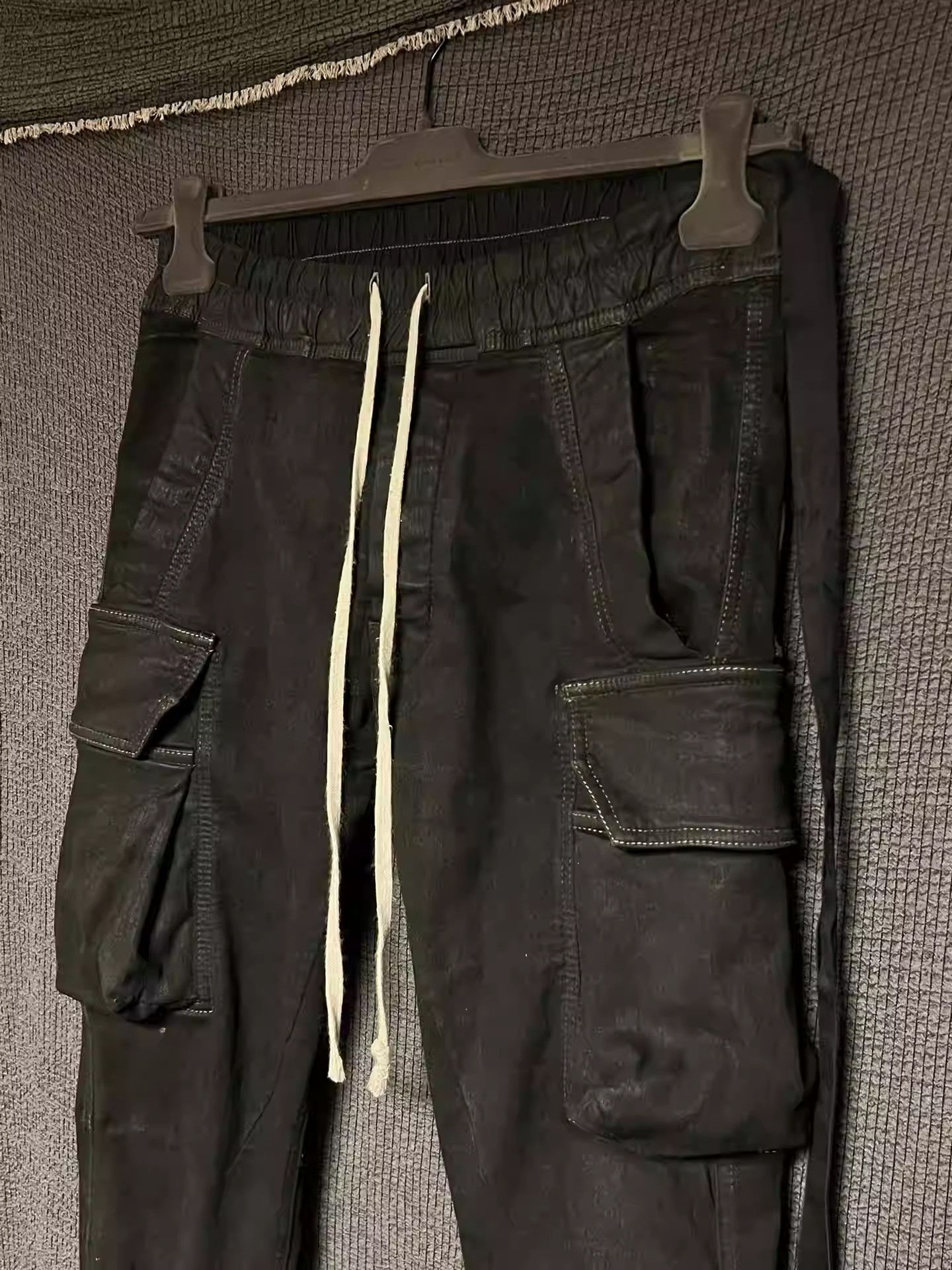 Rick Owens Rick Owens 22fw thin wax toe stretch denim cannon pants Size US 30 / EU 46 - 2 Thumbnail