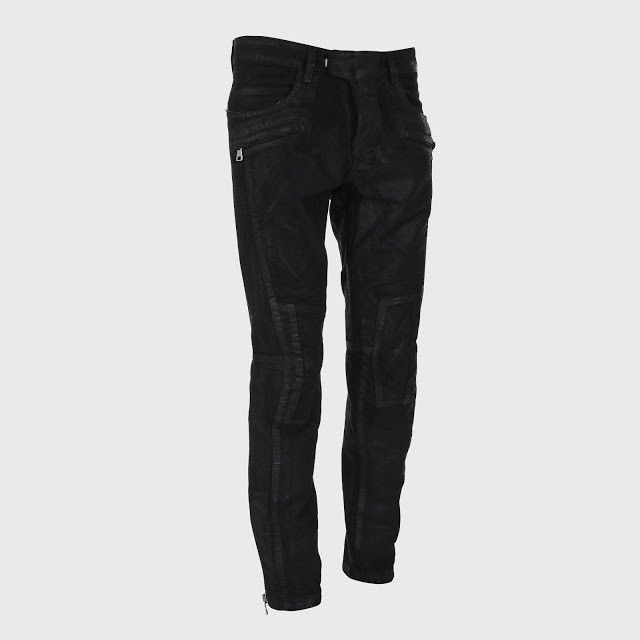Balmain *RARE* 2012 Balmain Moleskin Suede Effect Biker Pants Japan Size US 30 / EU 46 - 15 Thumbnail