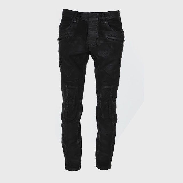 Balmain *RARE* 2012 Balmain Moleskin Suede Effect Biker Pants Japan Size US 30 / EU 46 - 13 Thumbnail