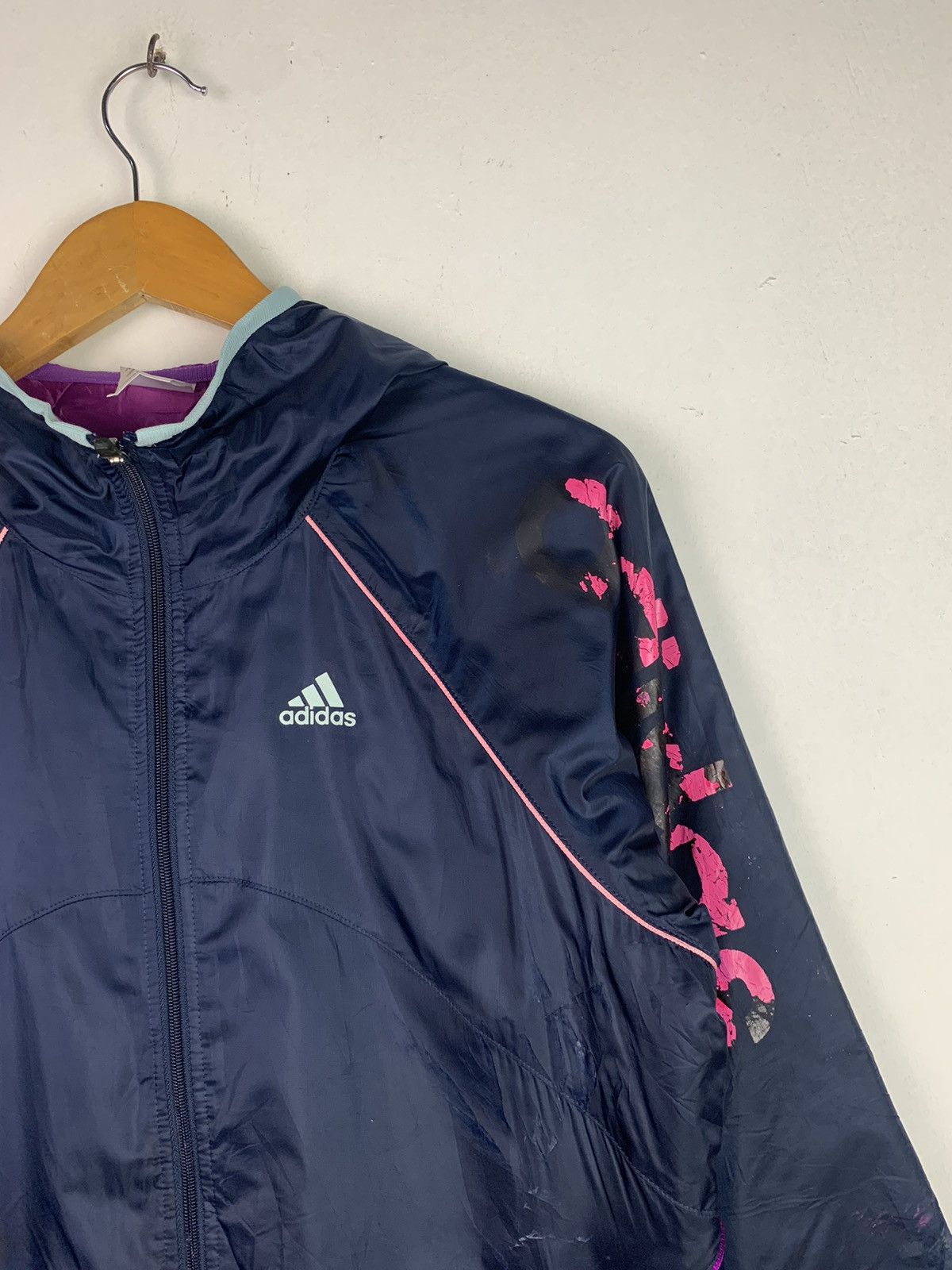 Adidas × Vintage Vintage Adidas Fullzipper Windbreaker Size US M / EU 48-50 / 2 - 3 Thumbnail