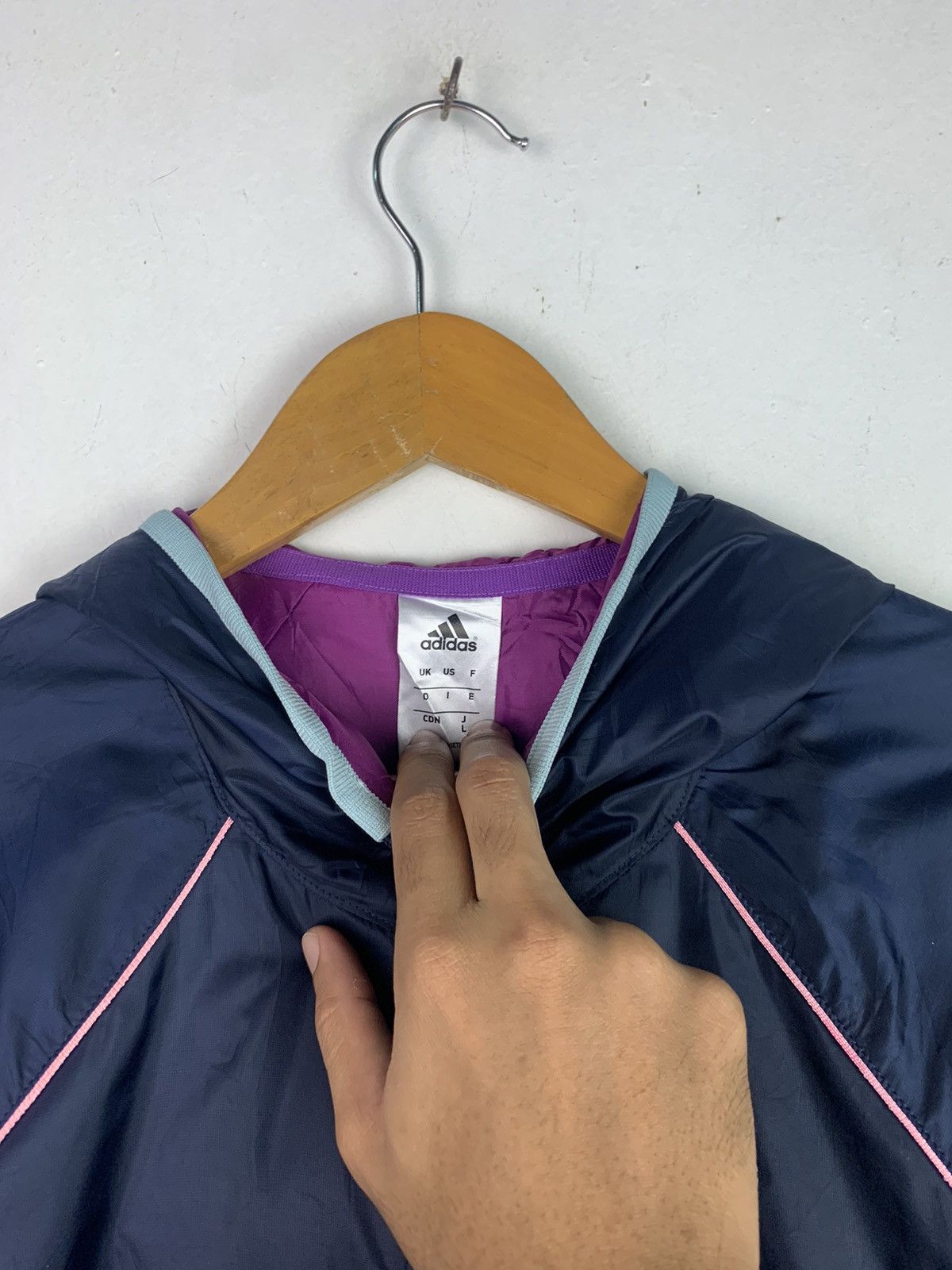 Adidas × Vintage Vintage Adidas Fullzipper Windbreaker Size US M / EU 48-50 / 2 - 2 Thumbnail