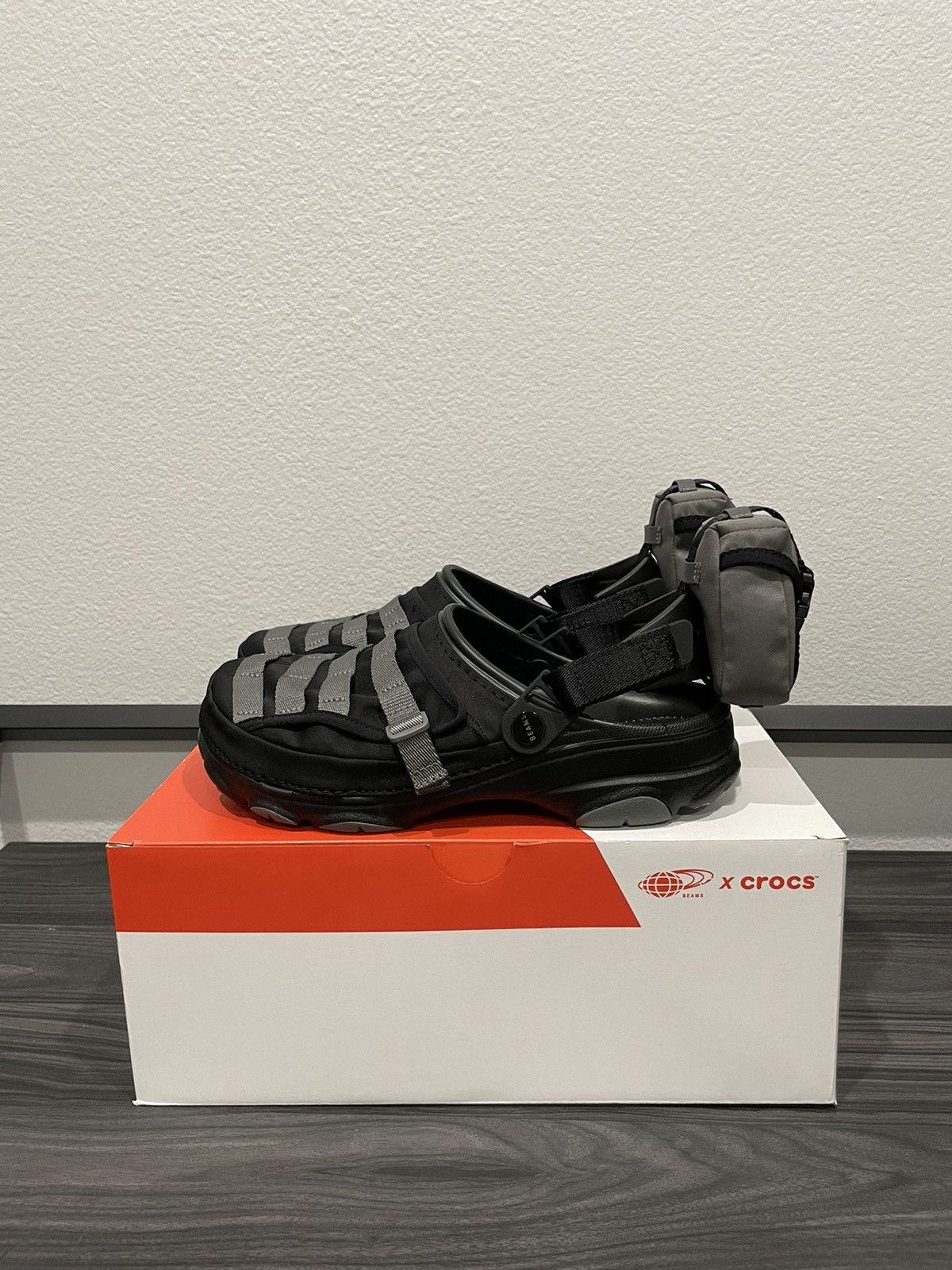 image of Beams Plus x Crocs Beams Japan X Crocs All Terrain Clog Sz9 Shoes in Black, Men's